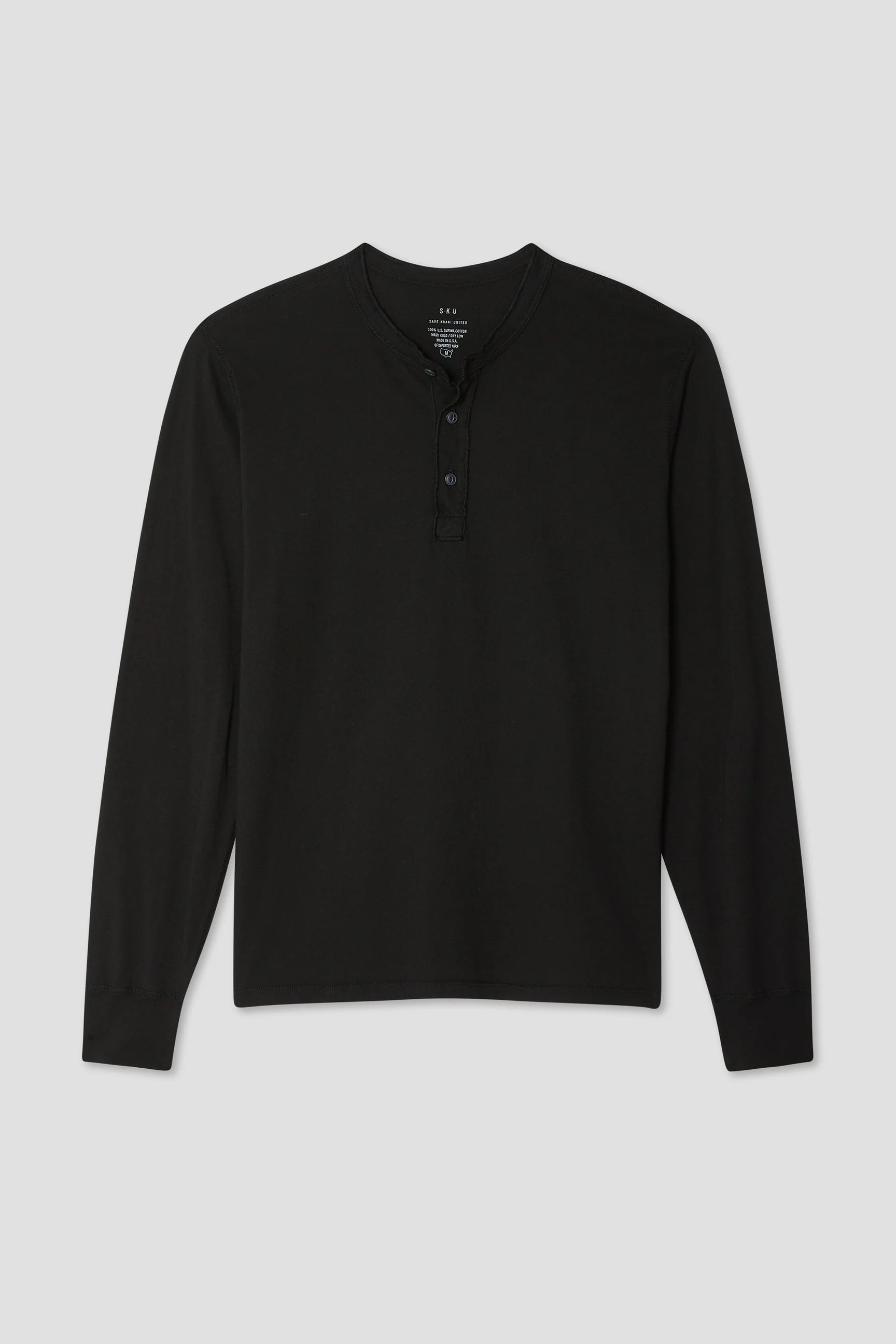 L/S SUPIMA JERSEY HENLEY