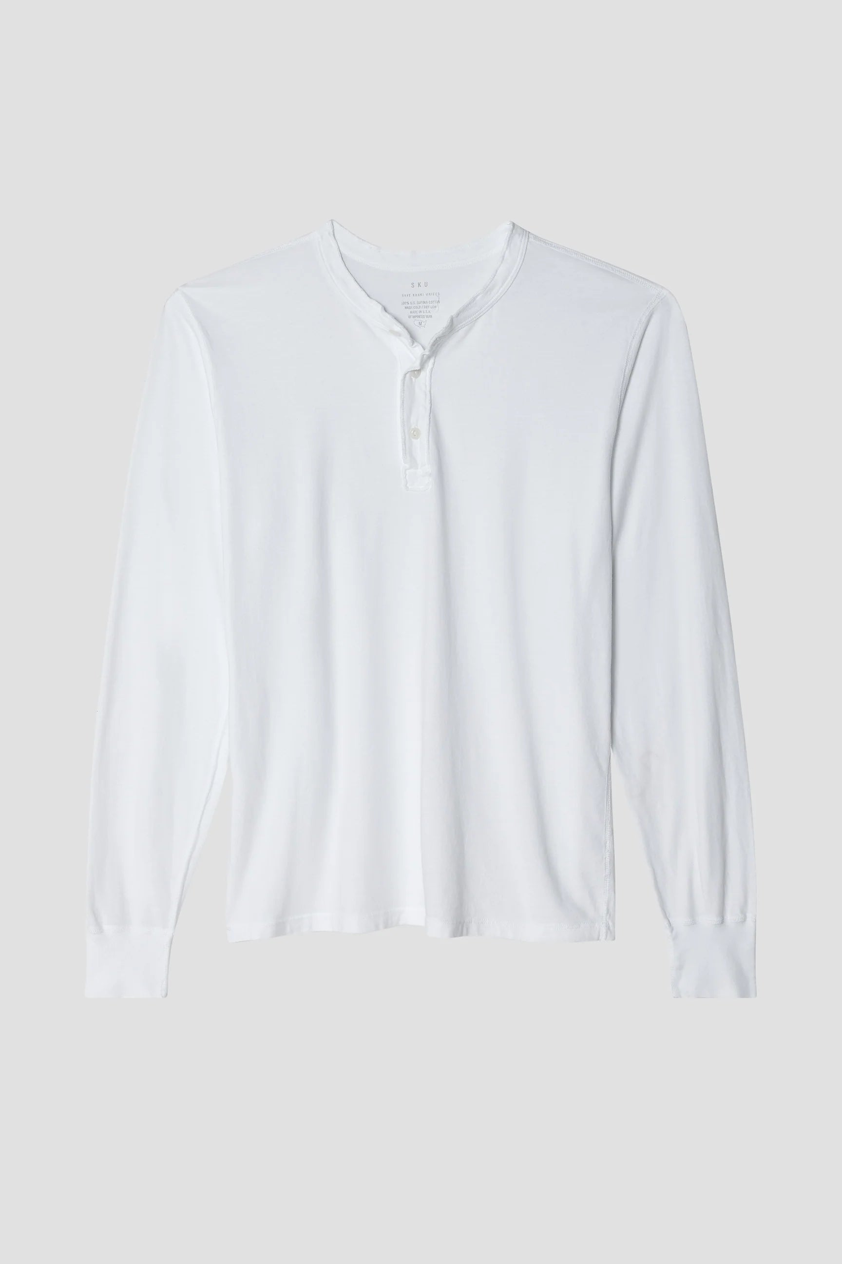 L/S SUPIMA JERSEY HENLEY