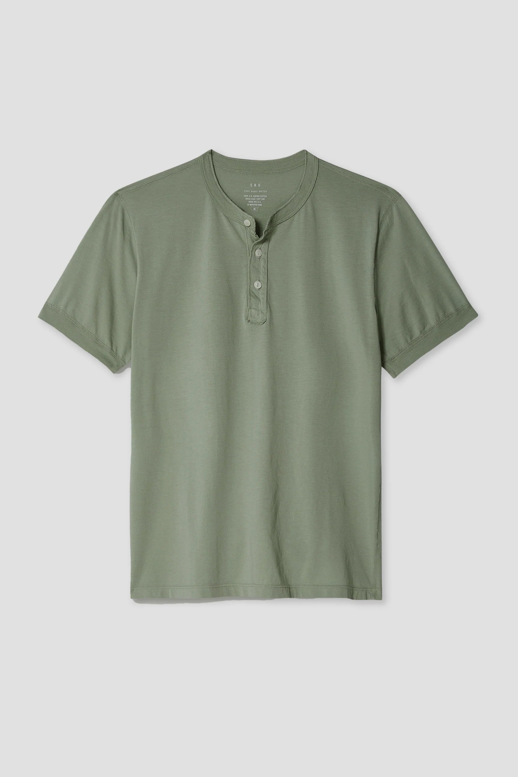 S/S SUPIMA HENLEY TEE