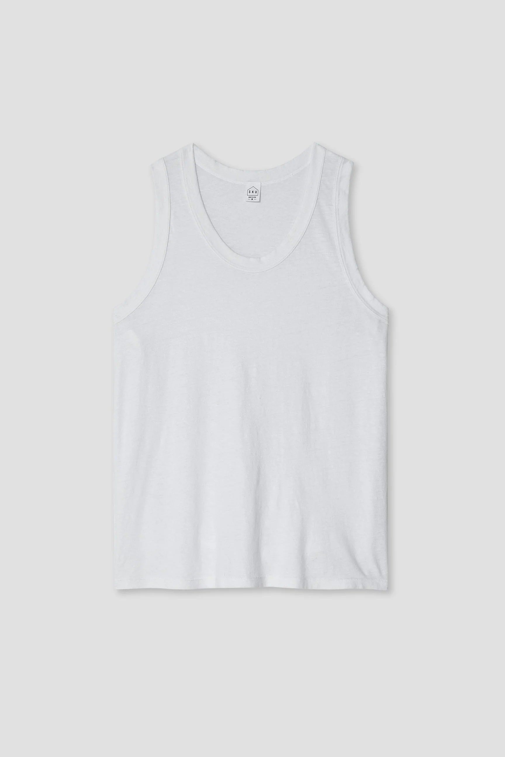 ORGANIC COTTON HEMP TANK - WHITE