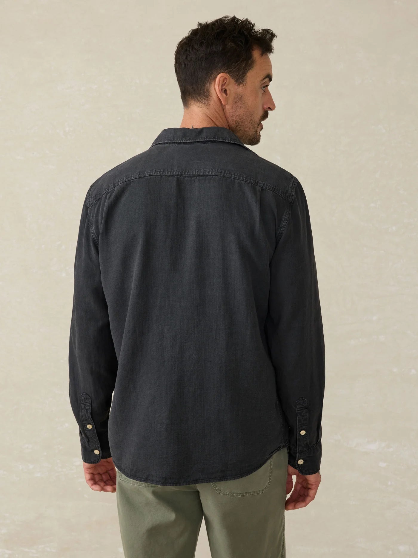 TRIED AND TRUE CHAMBRAY SHIRT - DURANGO BLACK