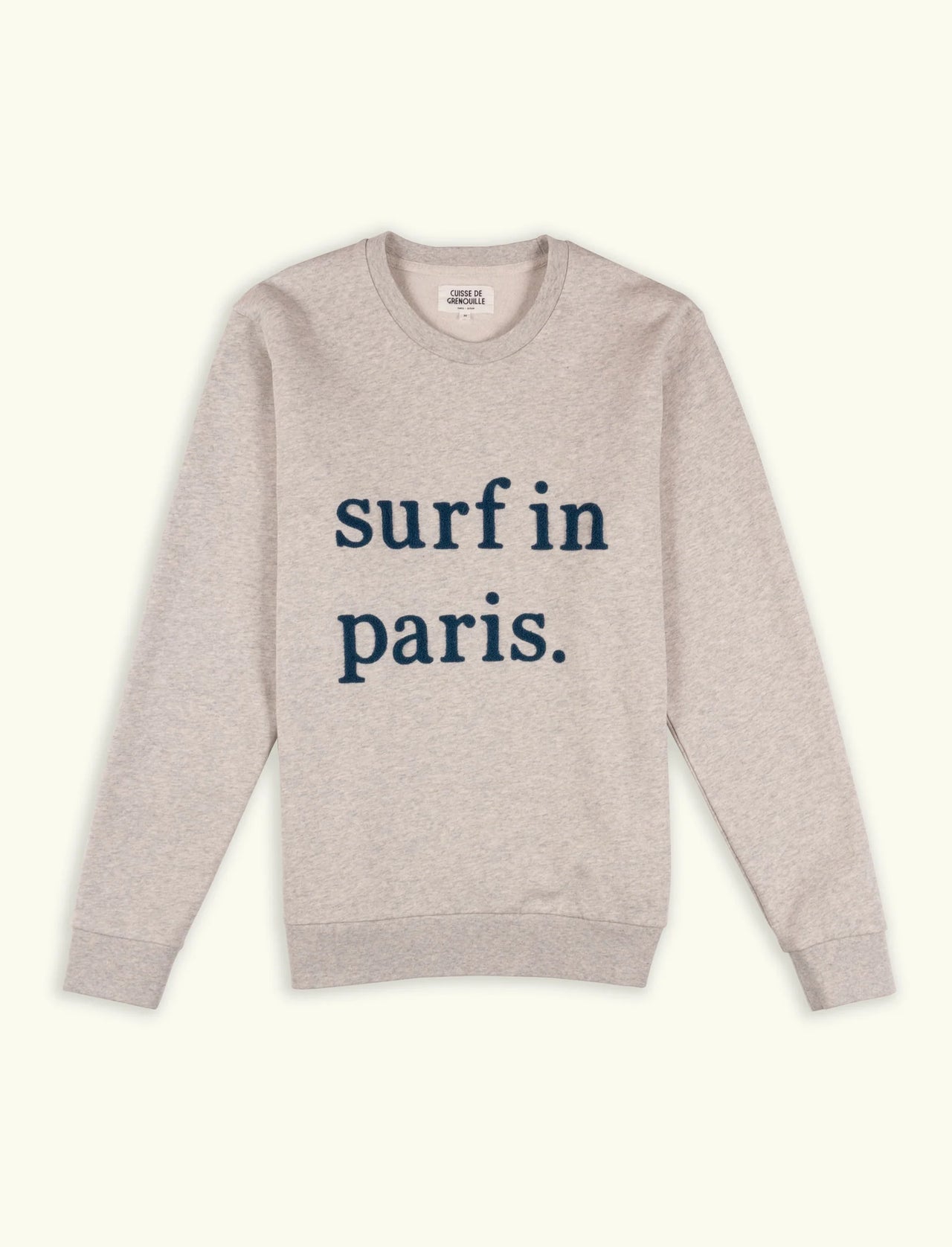 SURF IN PARIS SWEATSHIRT - HEATHER GREY