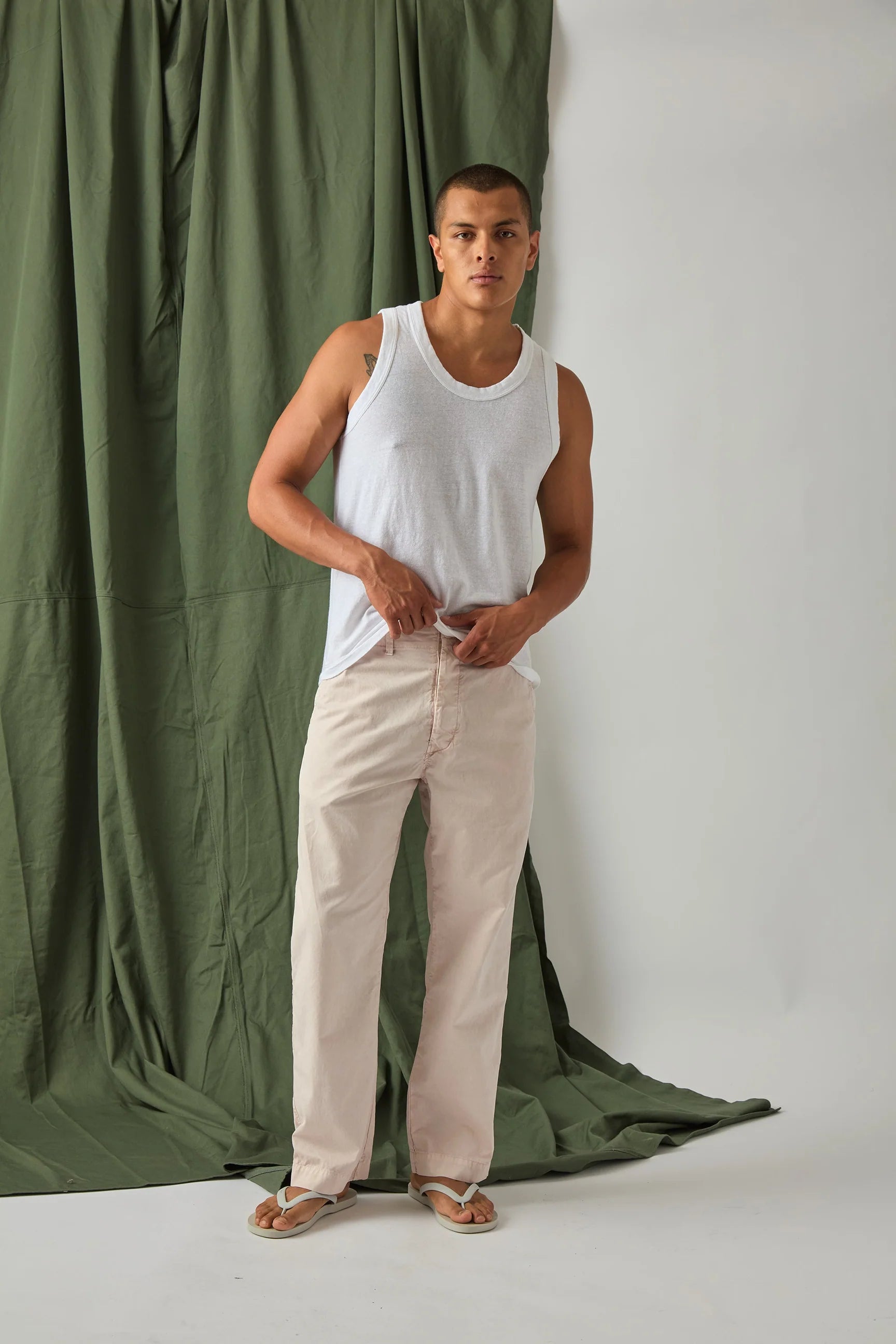 ORGANIC COTTON HEMP TANK - WHITE