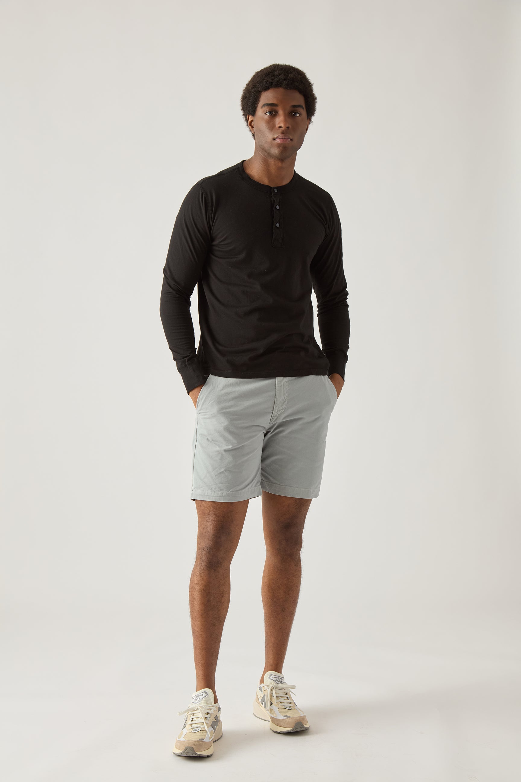 L/S SUPIMA JERSEY HENLEY