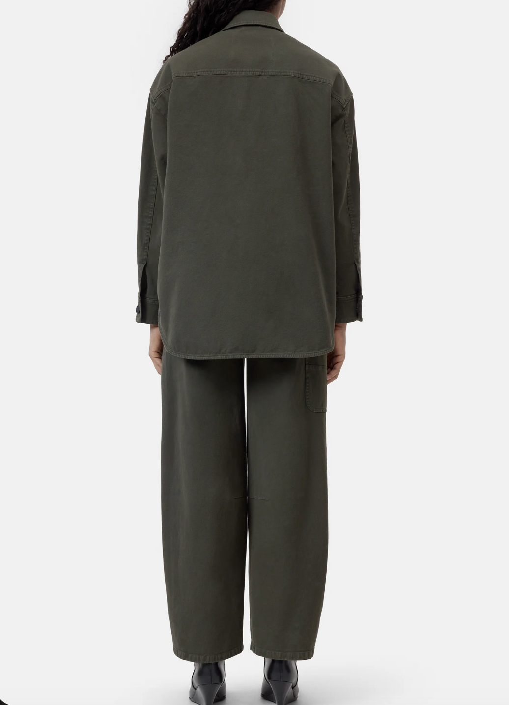 OVERSIZED SHACKET - JUNIPER GREEN