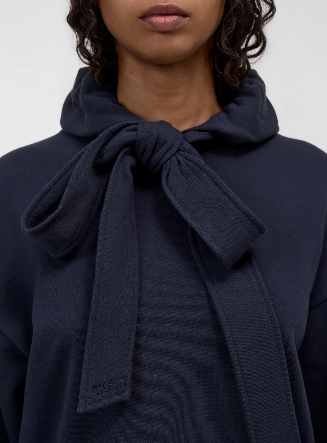 BOW TIE HOODIE - DARK NIGHT