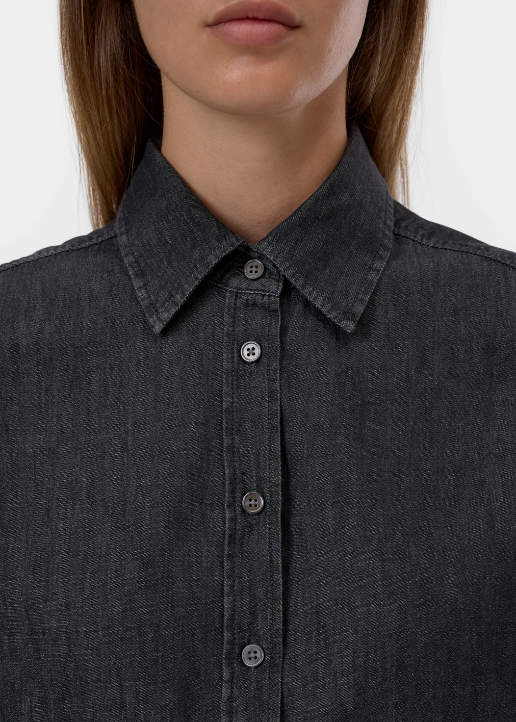DENIM SHIRT - MID GREY