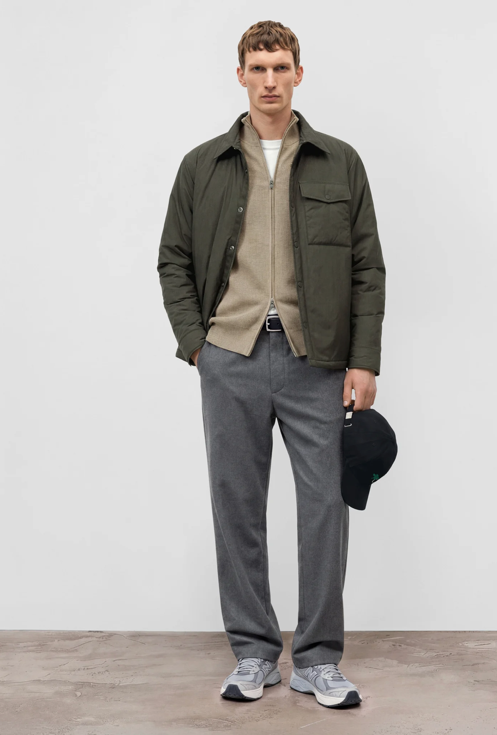 PADDED OVERSHIRT - OLIVE