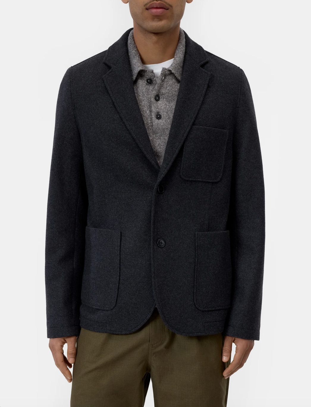 DINNER JACKET - BLACK MELANGE