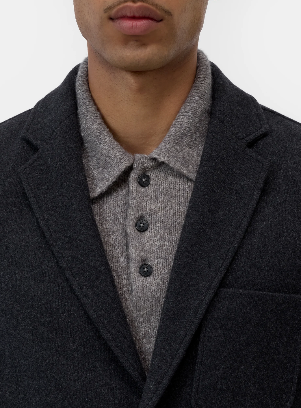 DINNER JACKET - BLACK MELANGE