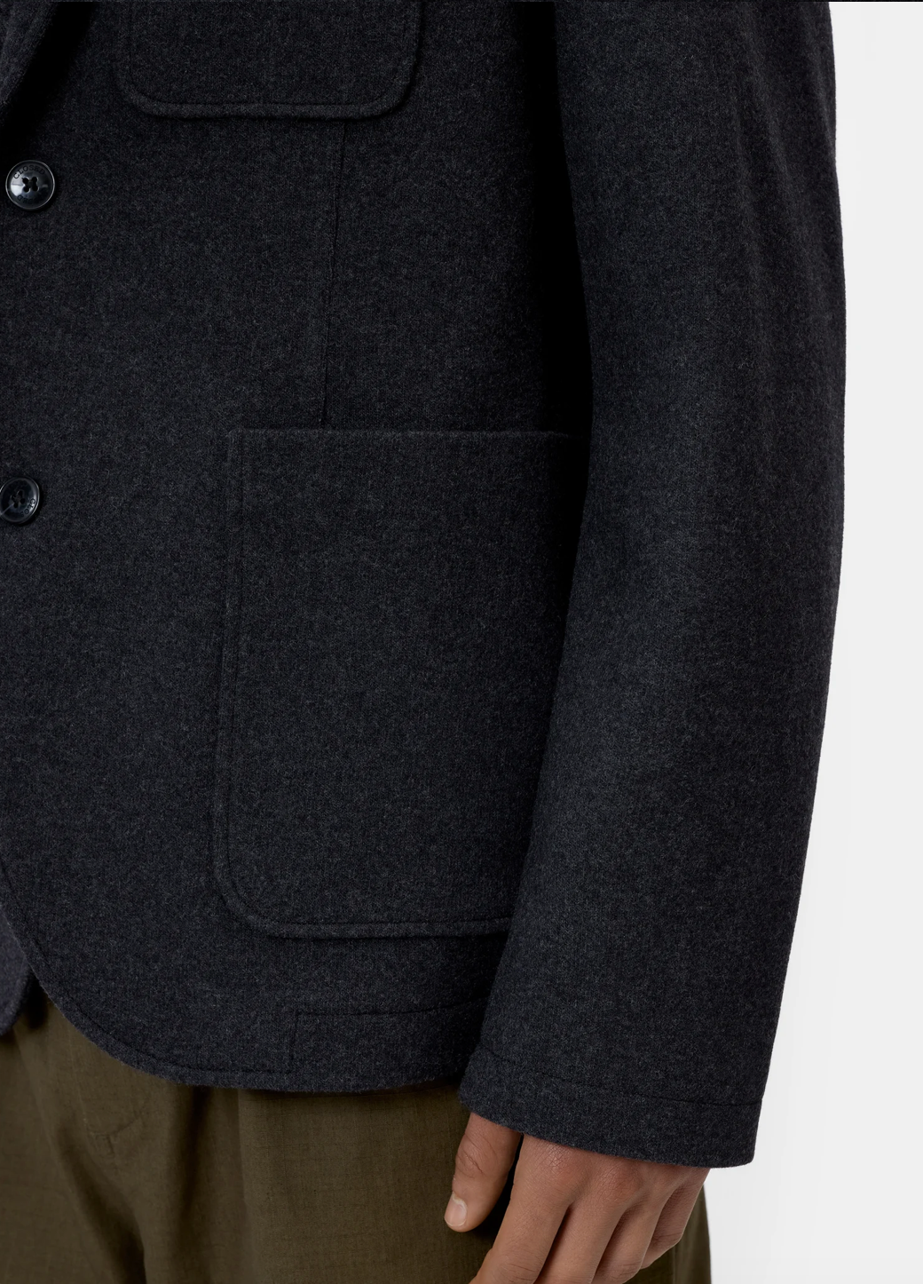DINNER JACKET - BLACK MELANGE