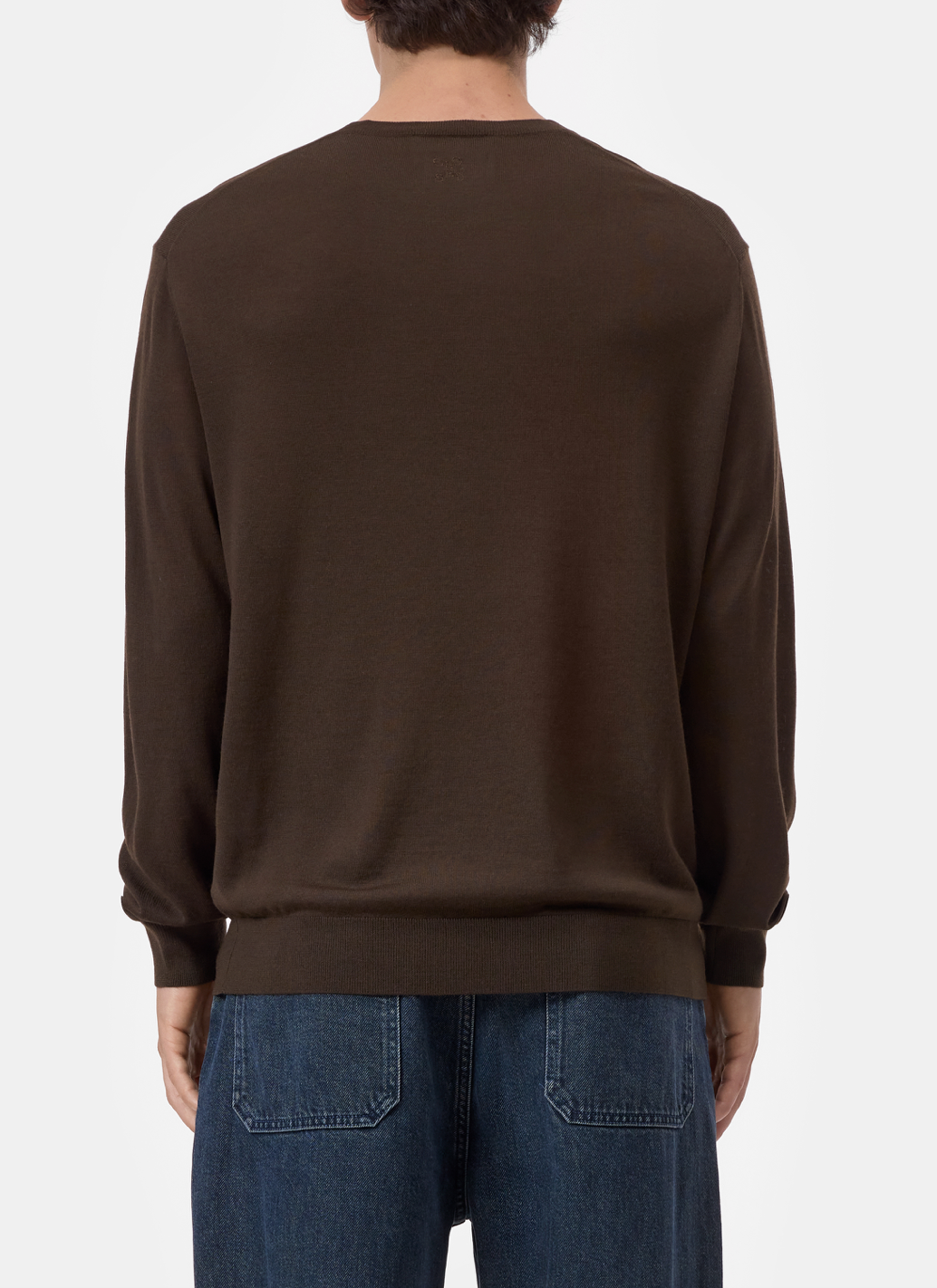 CREWNECK SWEATER - ESPRESSO