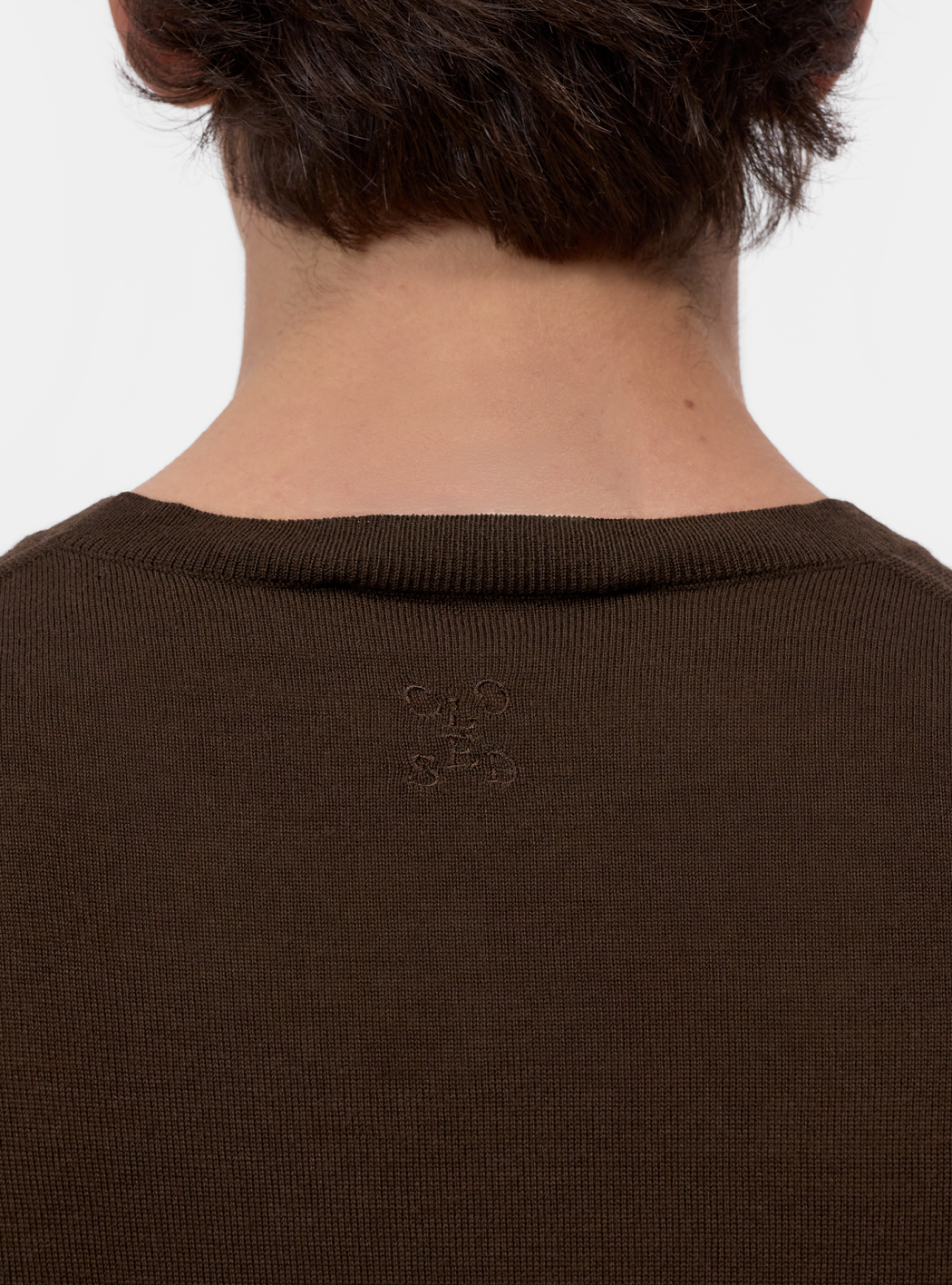 CREWNECK SWEATER - ESPRESSO