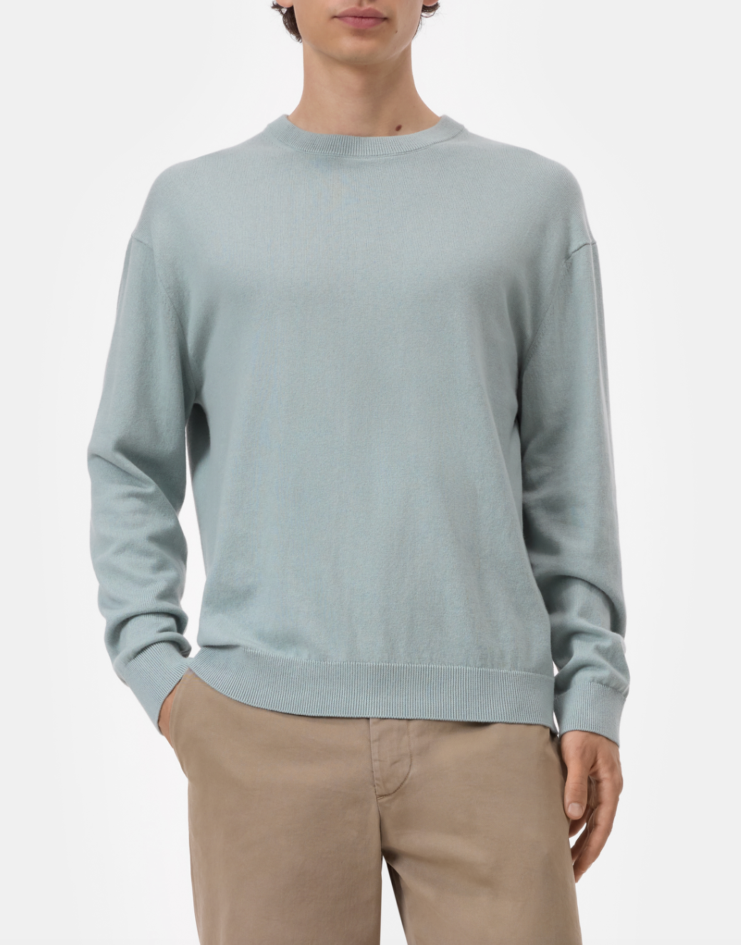 CREWNECK L/S SWEATER - DRIFT BLUE