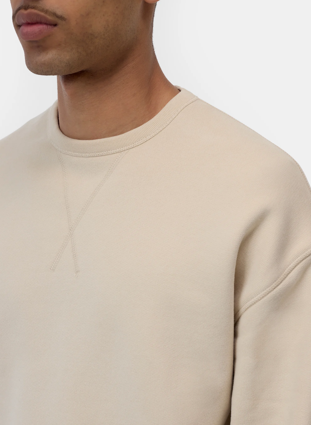 CREWNECK SWEATSHIRT - ALMOND CREAM