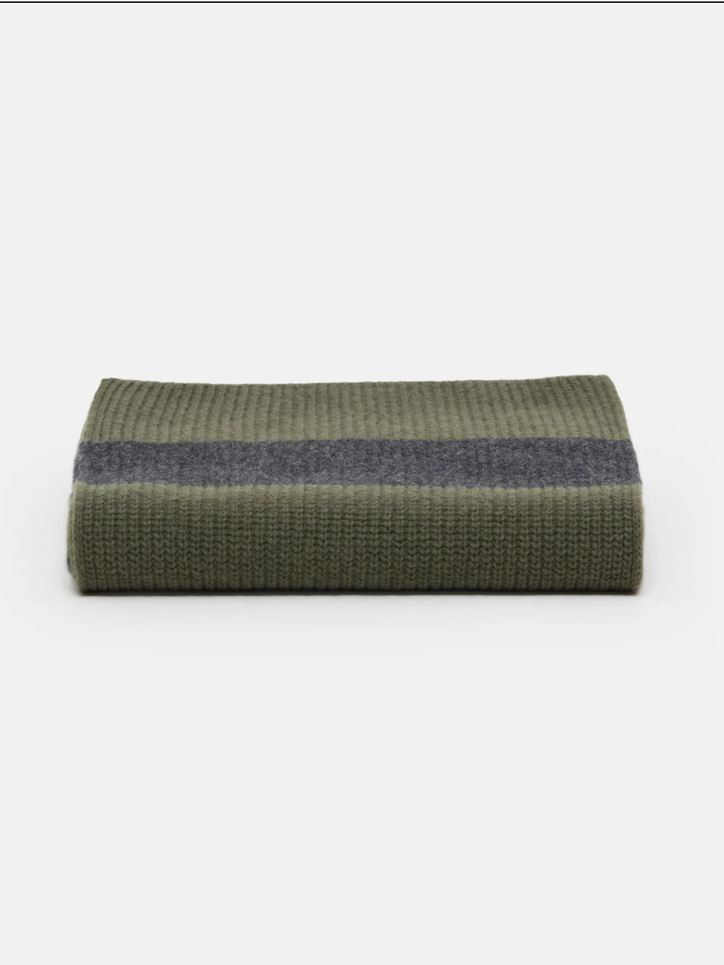 SCARF - DARK OLIVE STRIPE