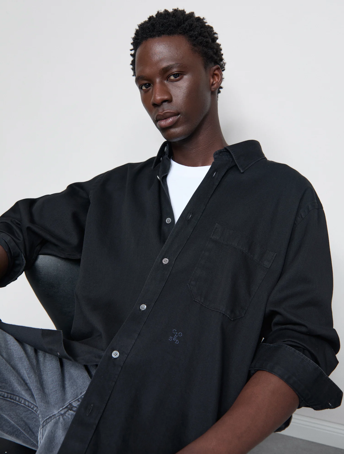 FORMAL ARMY SHIRT - MAGMA BLACK