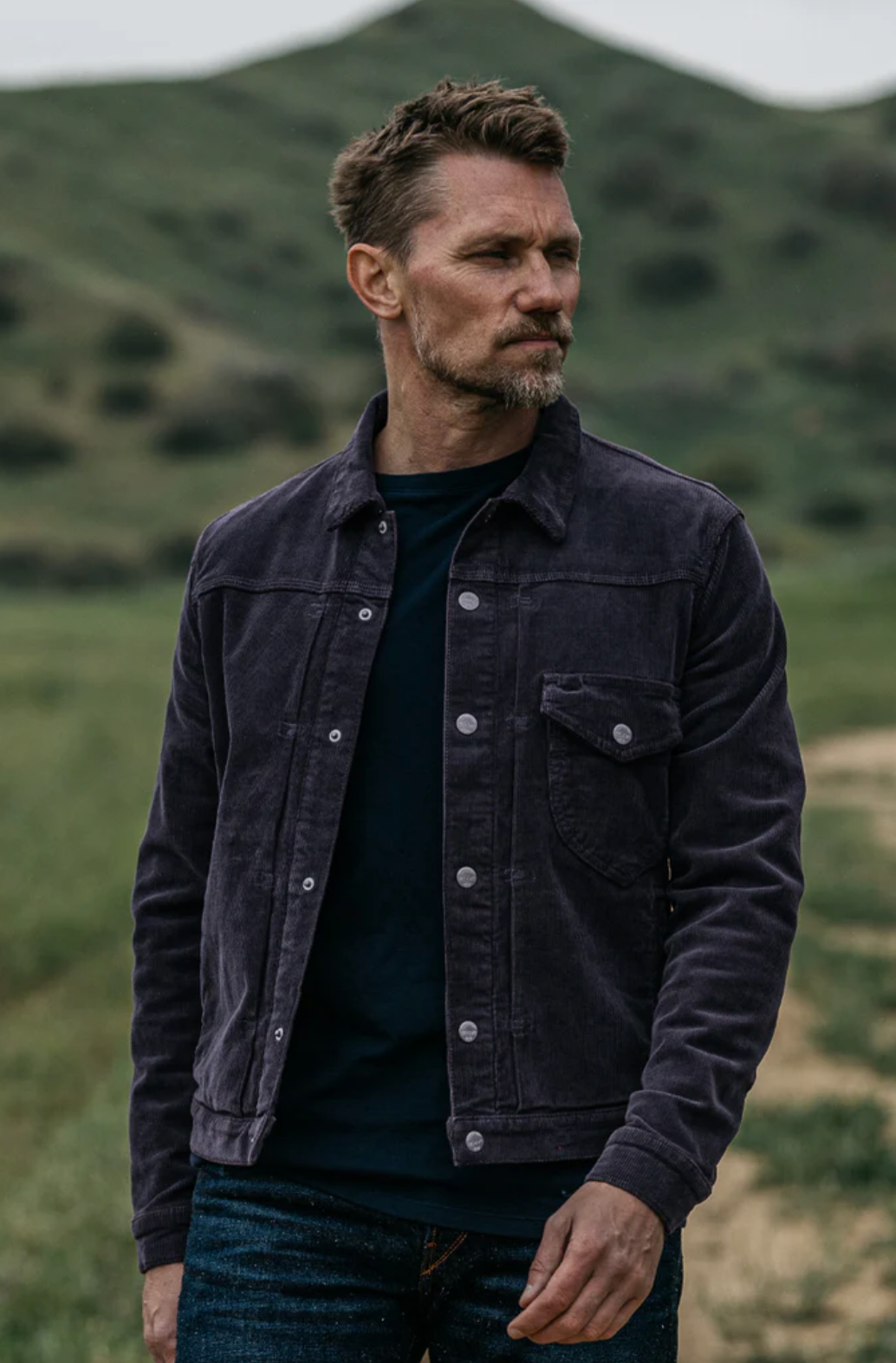 THE BLADE JACKET - CHARCOAL CORD