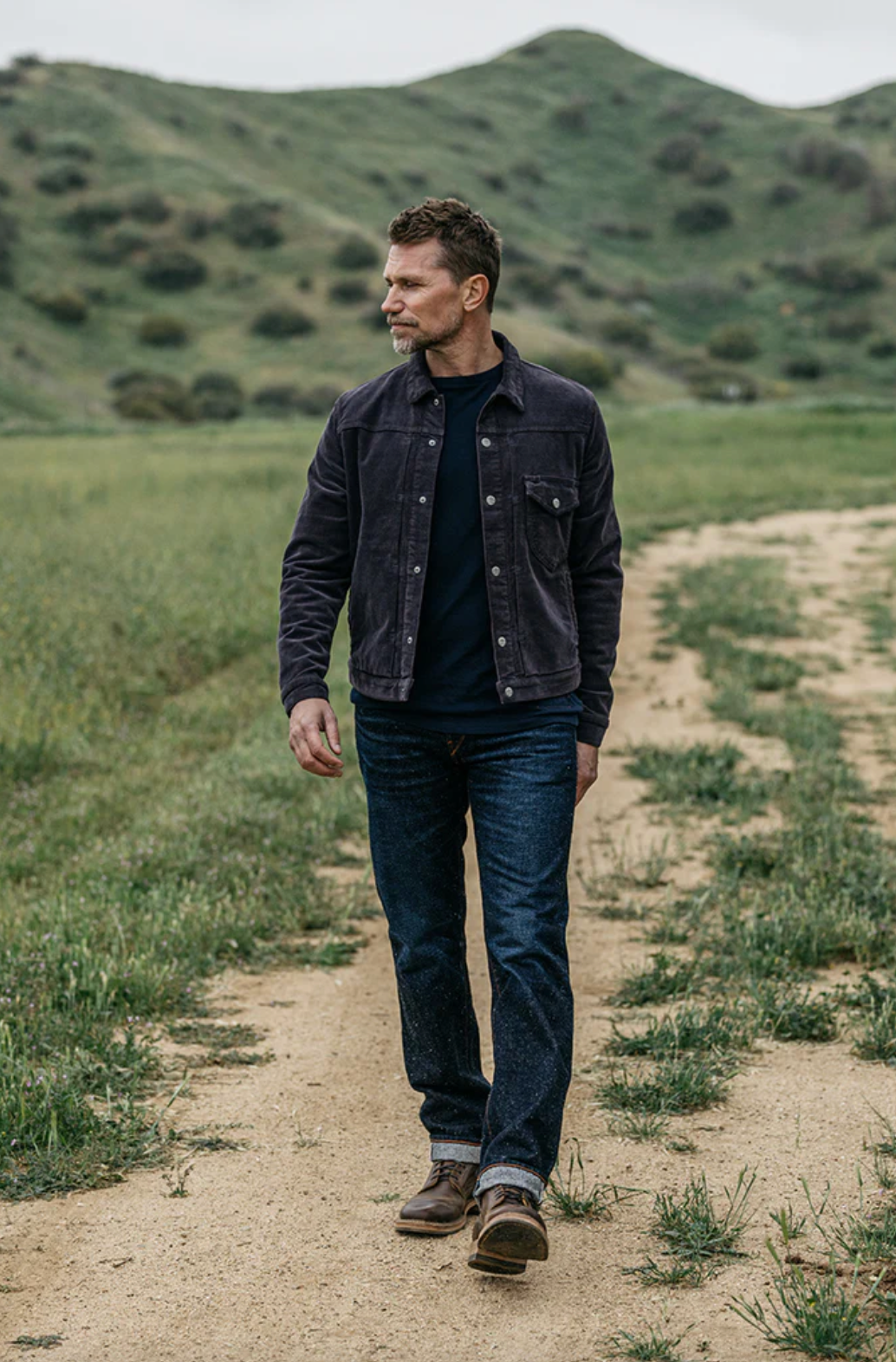 THE BLADE JACKET - CHARCOAL CORD