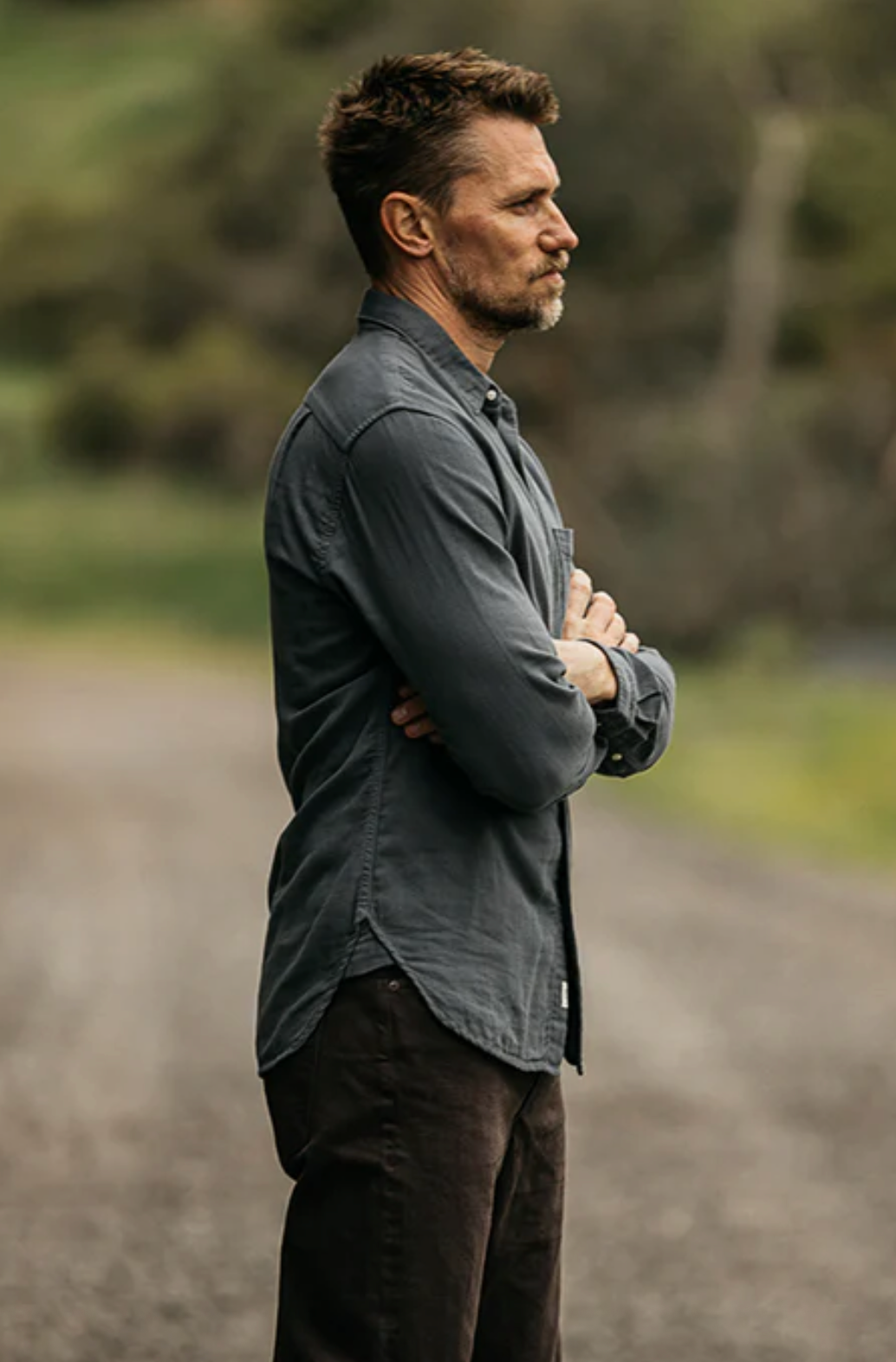 THE RIPPER L/S SHIRT - STONE GAUZE