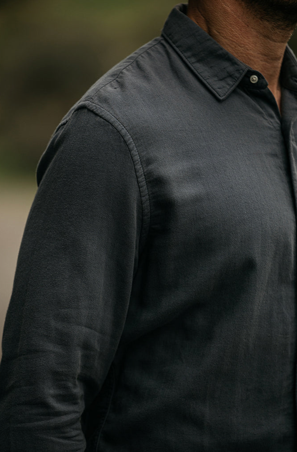 THE RIPPER L/S SHIRT - STONE GAUZE