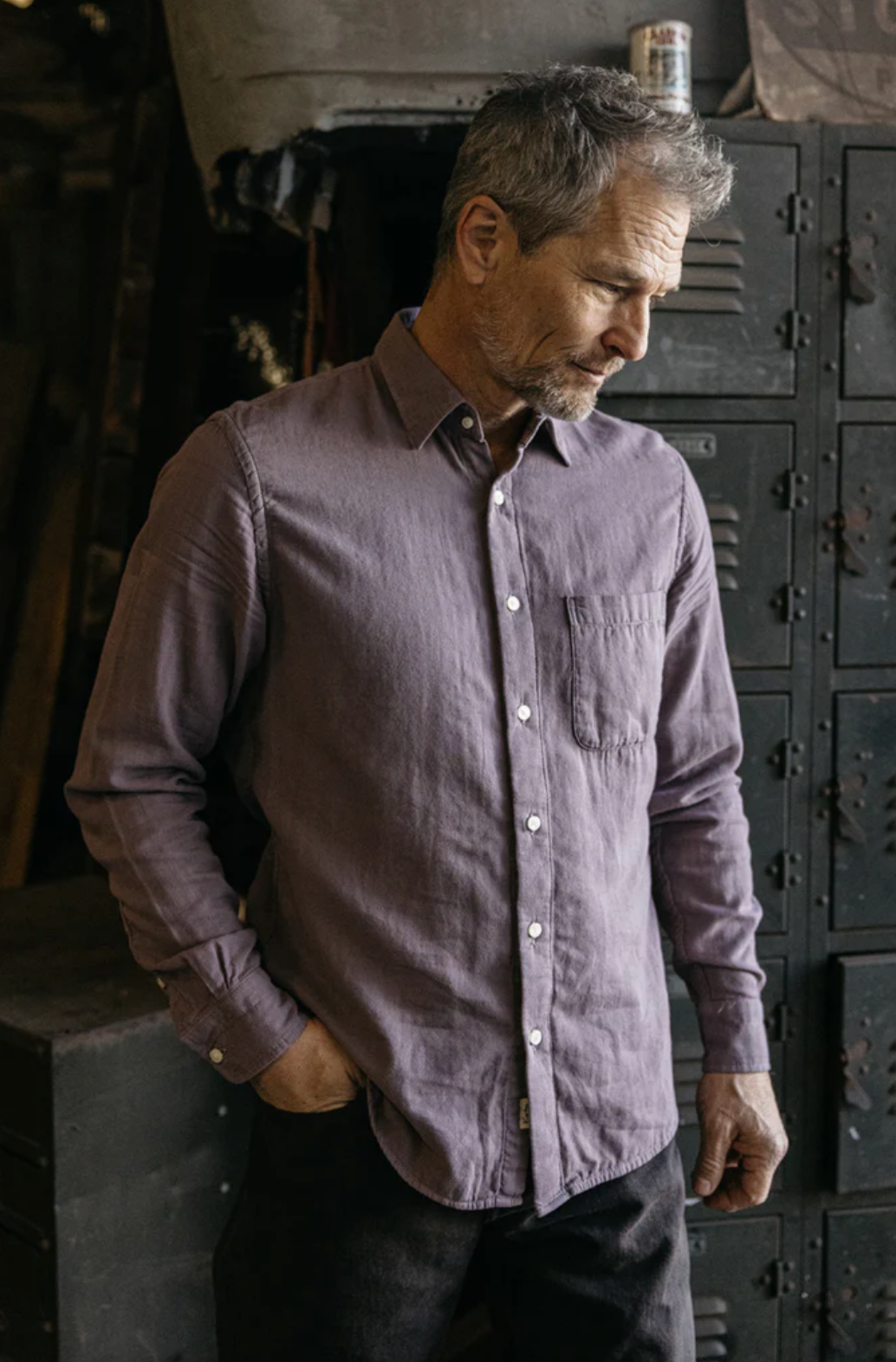 THE RIPPER L/S SHIRT - PLUM GAUZE