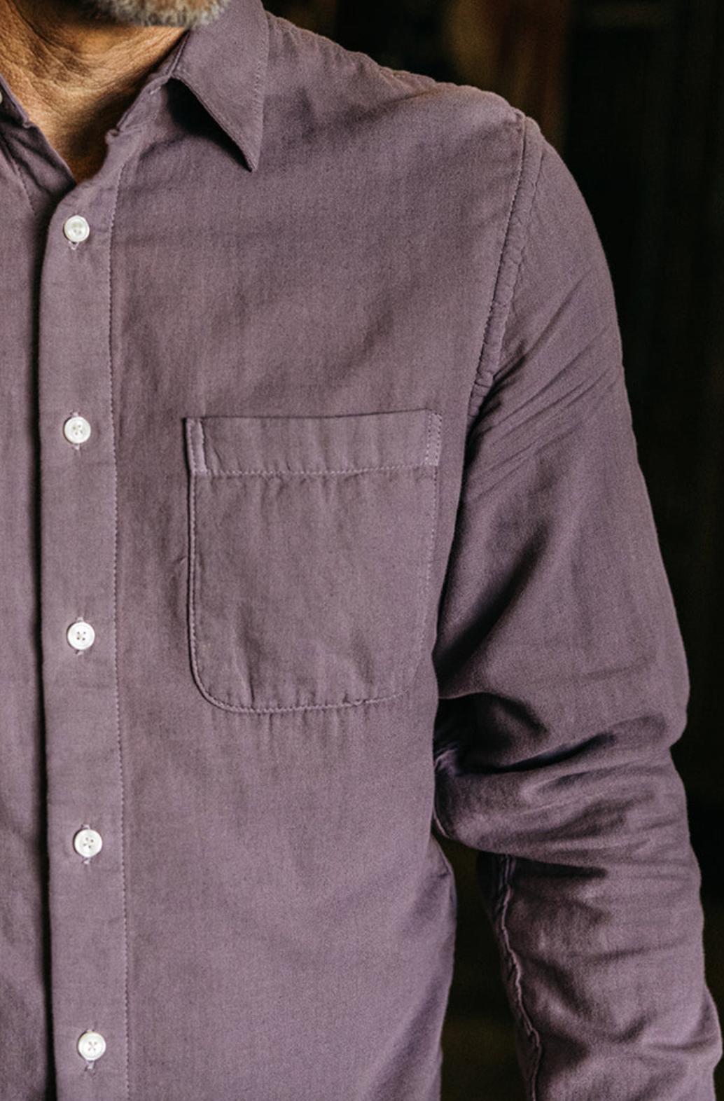 THE RIPPER L/S SHIRT - PLUM GAUZE