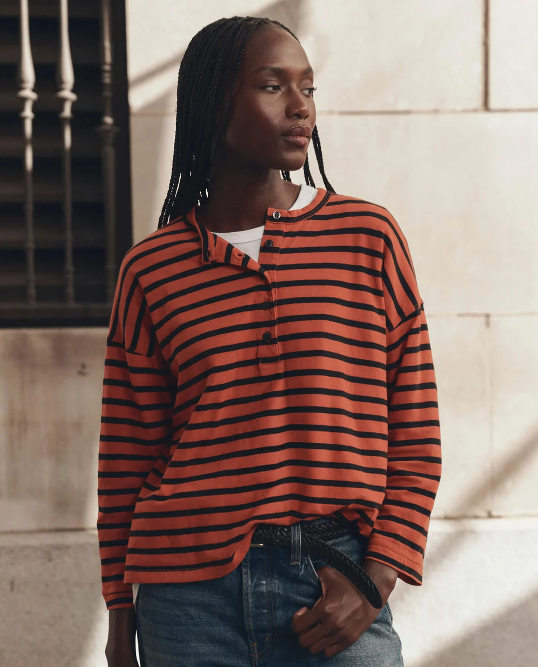 THE SHRUNKEN HENLEY - HOT RED NAVAL