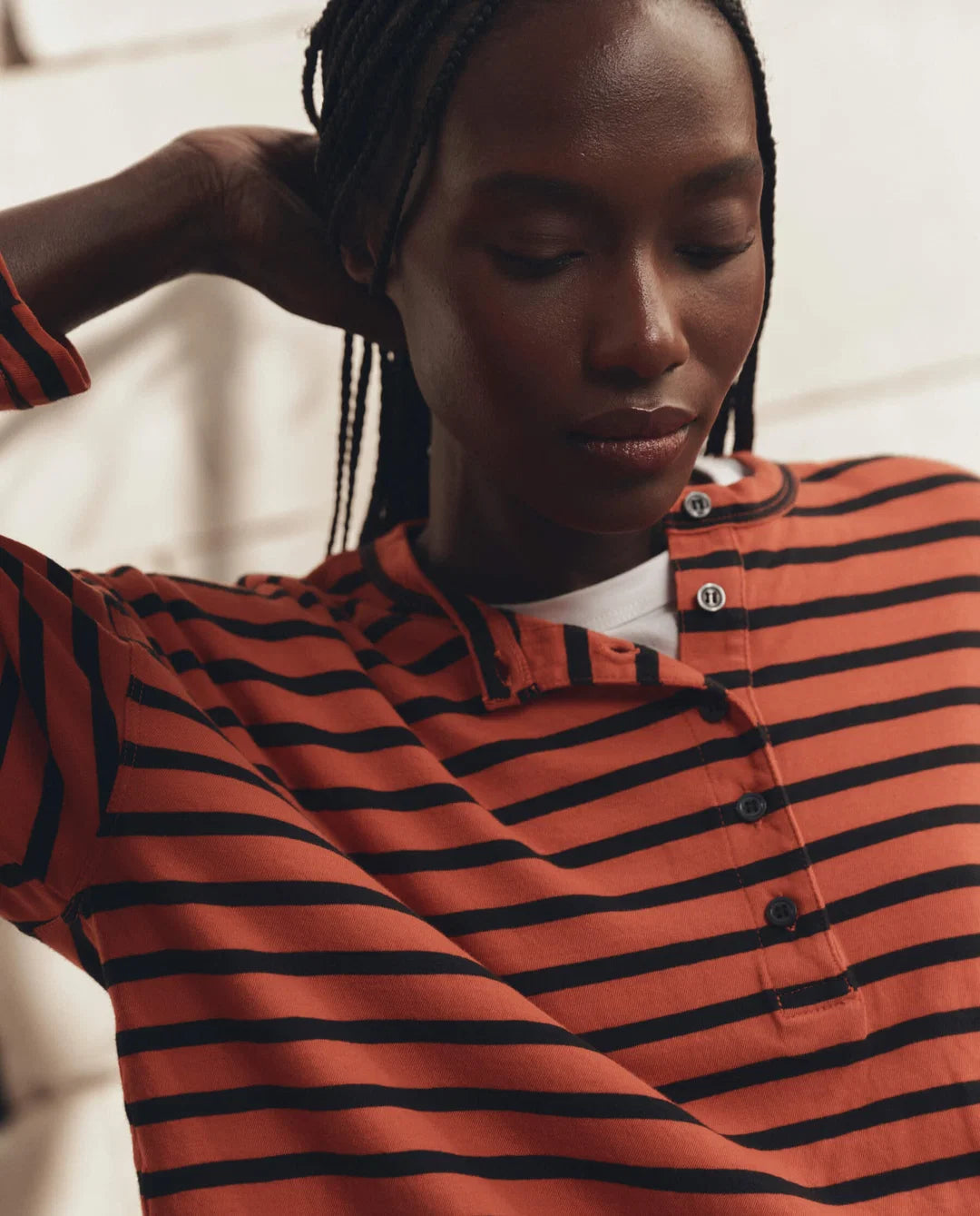 THE SHRUNKEN HENLEY - HOT RED NAVAL