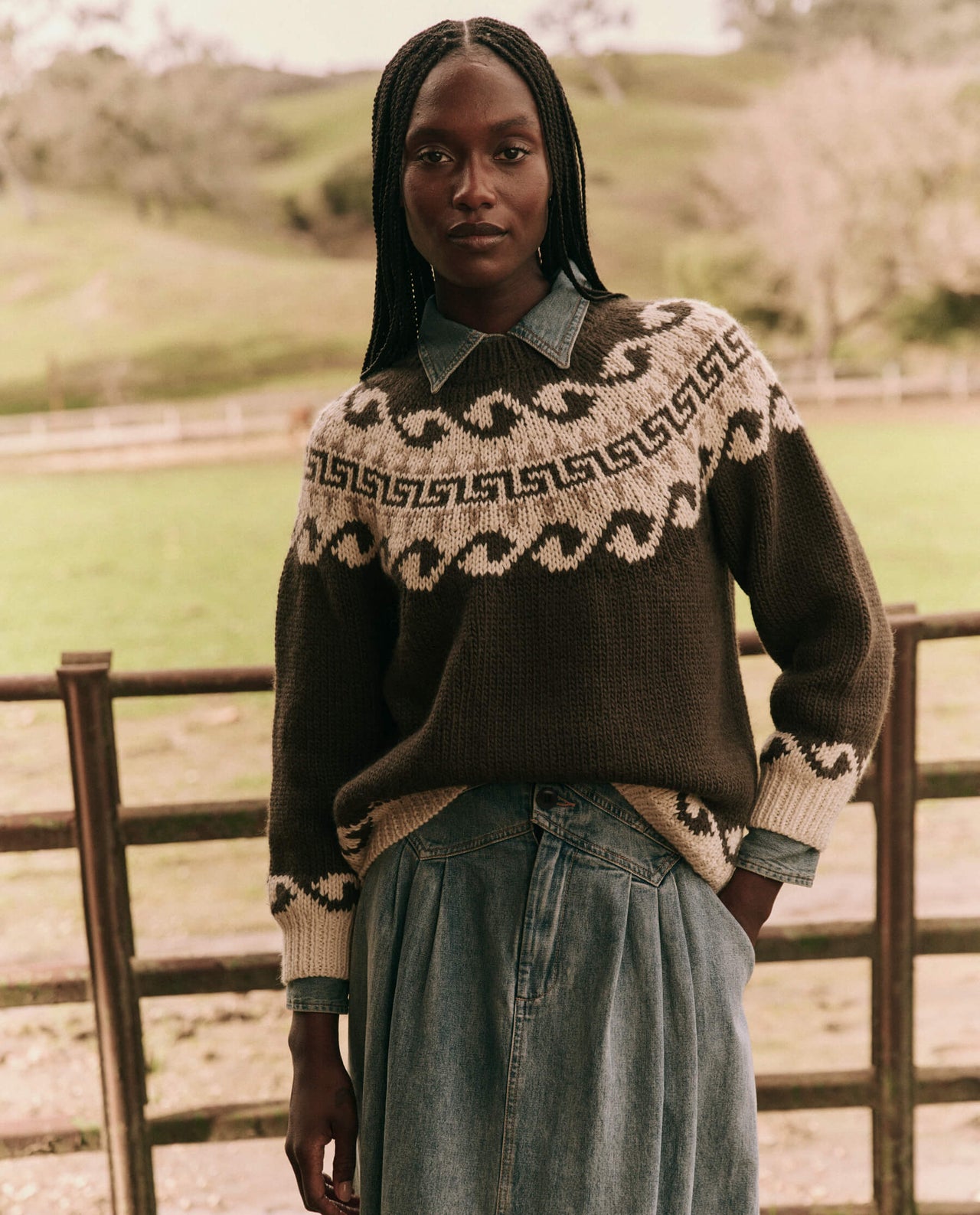 THE GREEK LODGE KEY PULLOVER - DRIFTWOOD