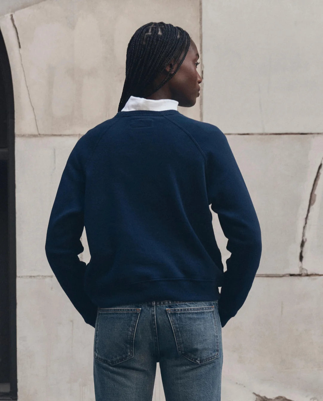 THE FLEECE ROOKIE SWEATSHIRT W/ PANTHER - TRUE NAVY