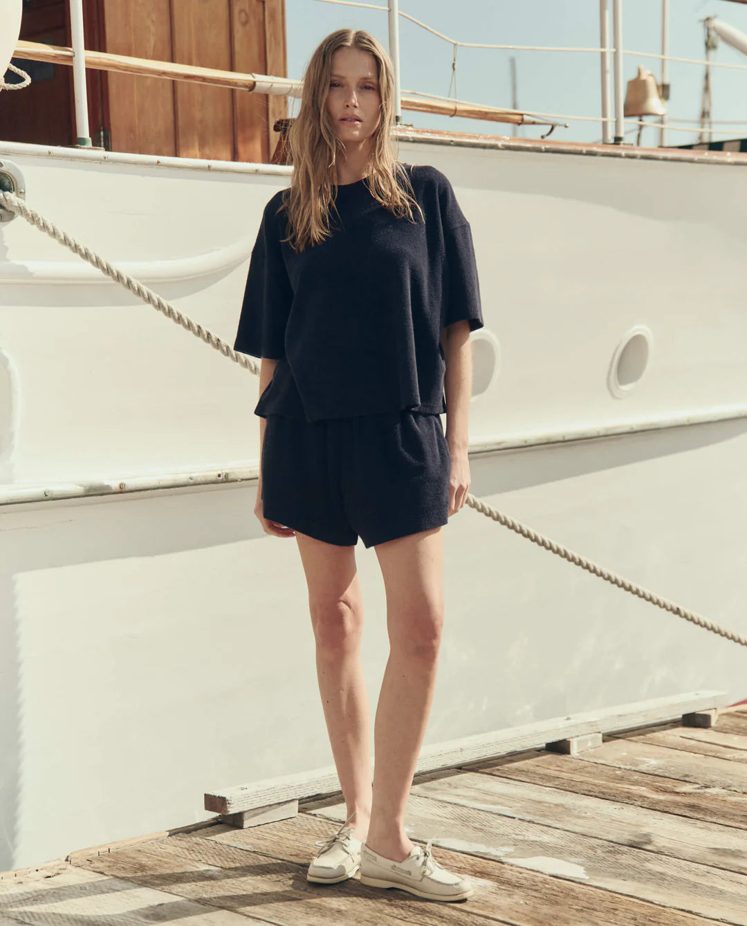 THE MICRO TERRY SWING SHORT - NAVY