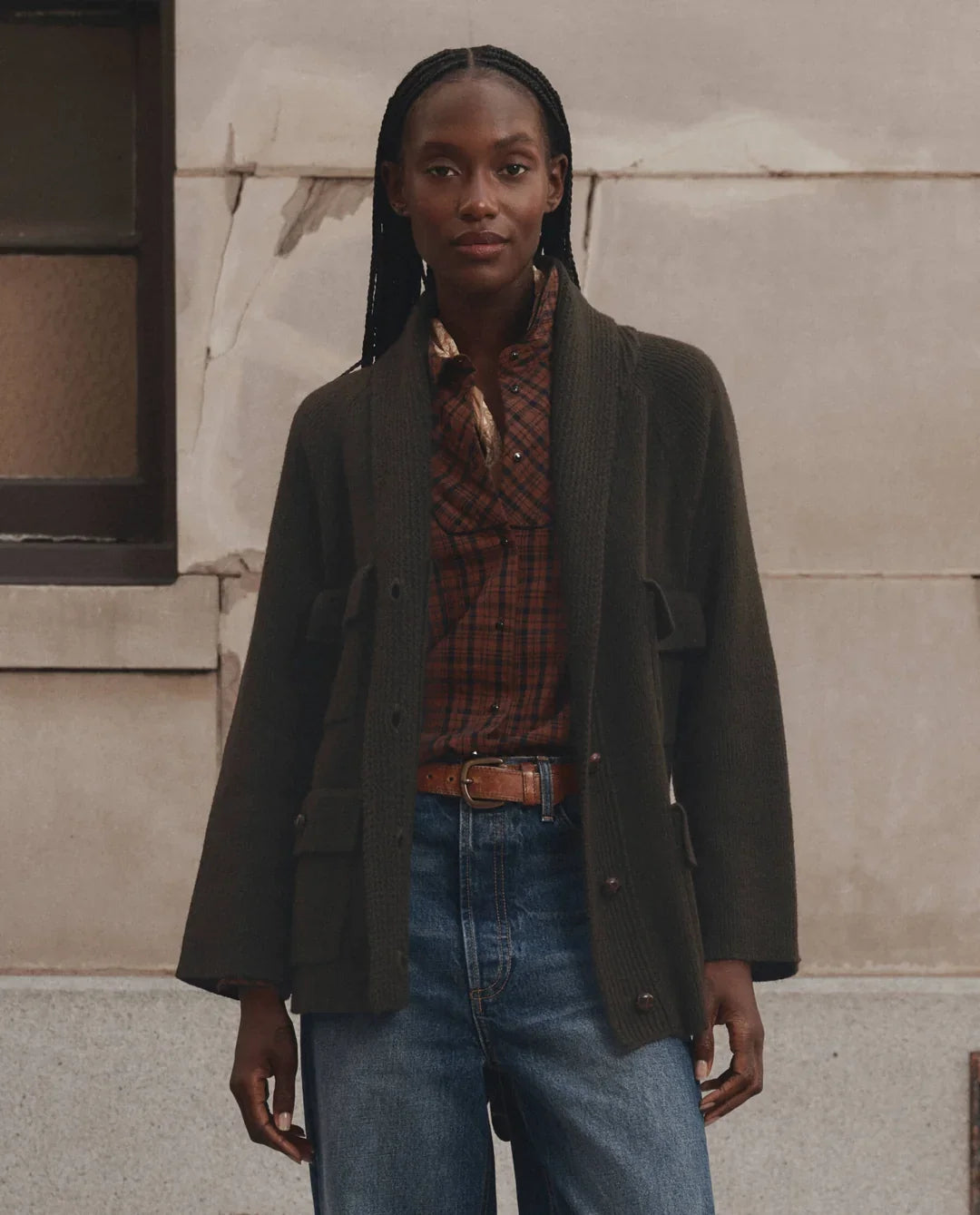 THE COMMANDER RIDING CARDIGAN - ARMY