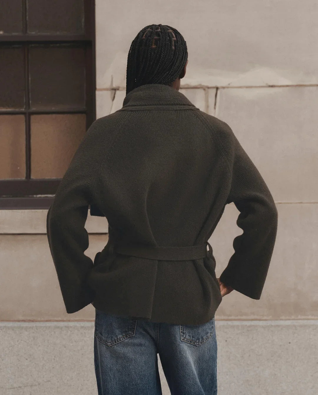 THE COMMANDER RIDING CARDIGAN - ARMY
