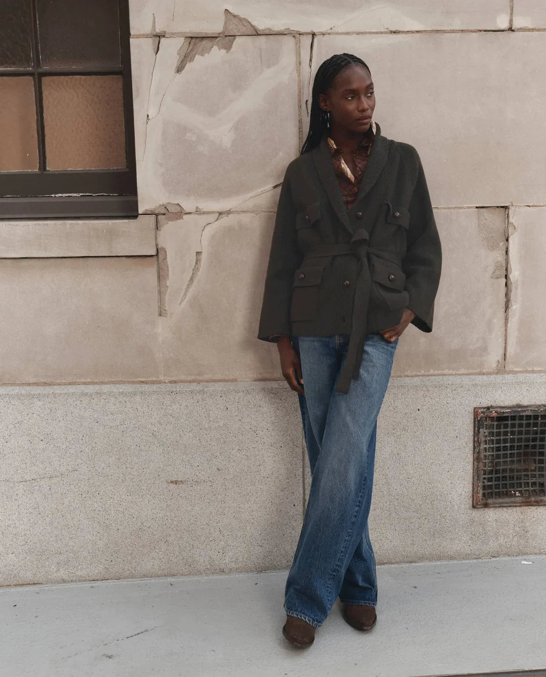 THE COMMANDER RIDING CARDIGAN - ARMY