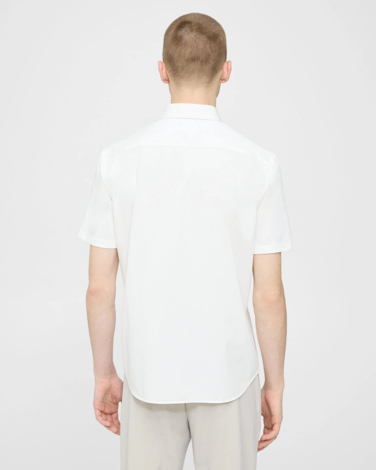 IRVING STRUCTURED KNIT S/S SHIRT - WHITE