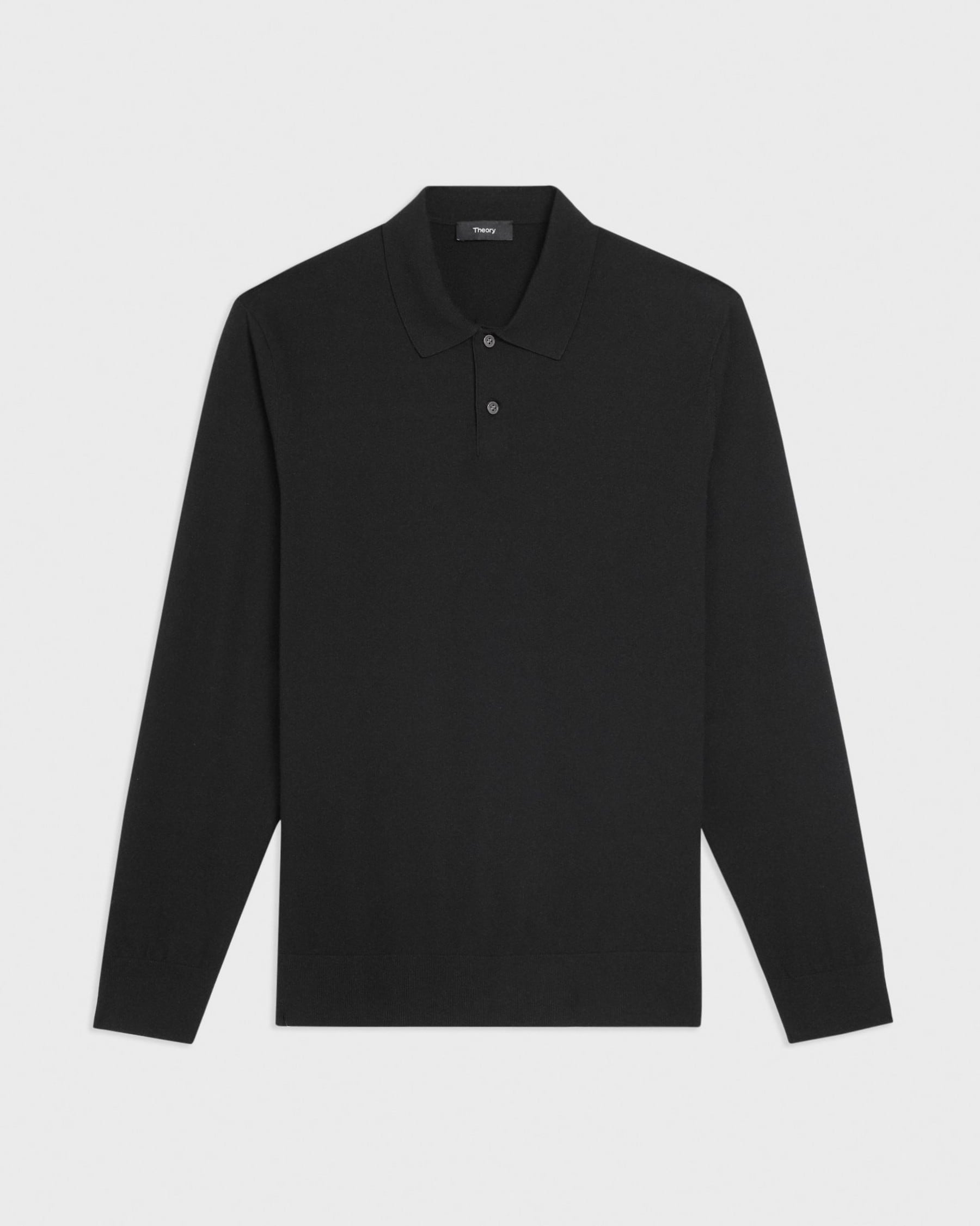 GORIS L/S POLO - BLACK