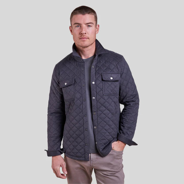 THE PIKE QUILTED JACKET - CHARCOAL