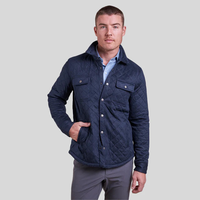 THE PIKE QUILTED JACKET - NAVY