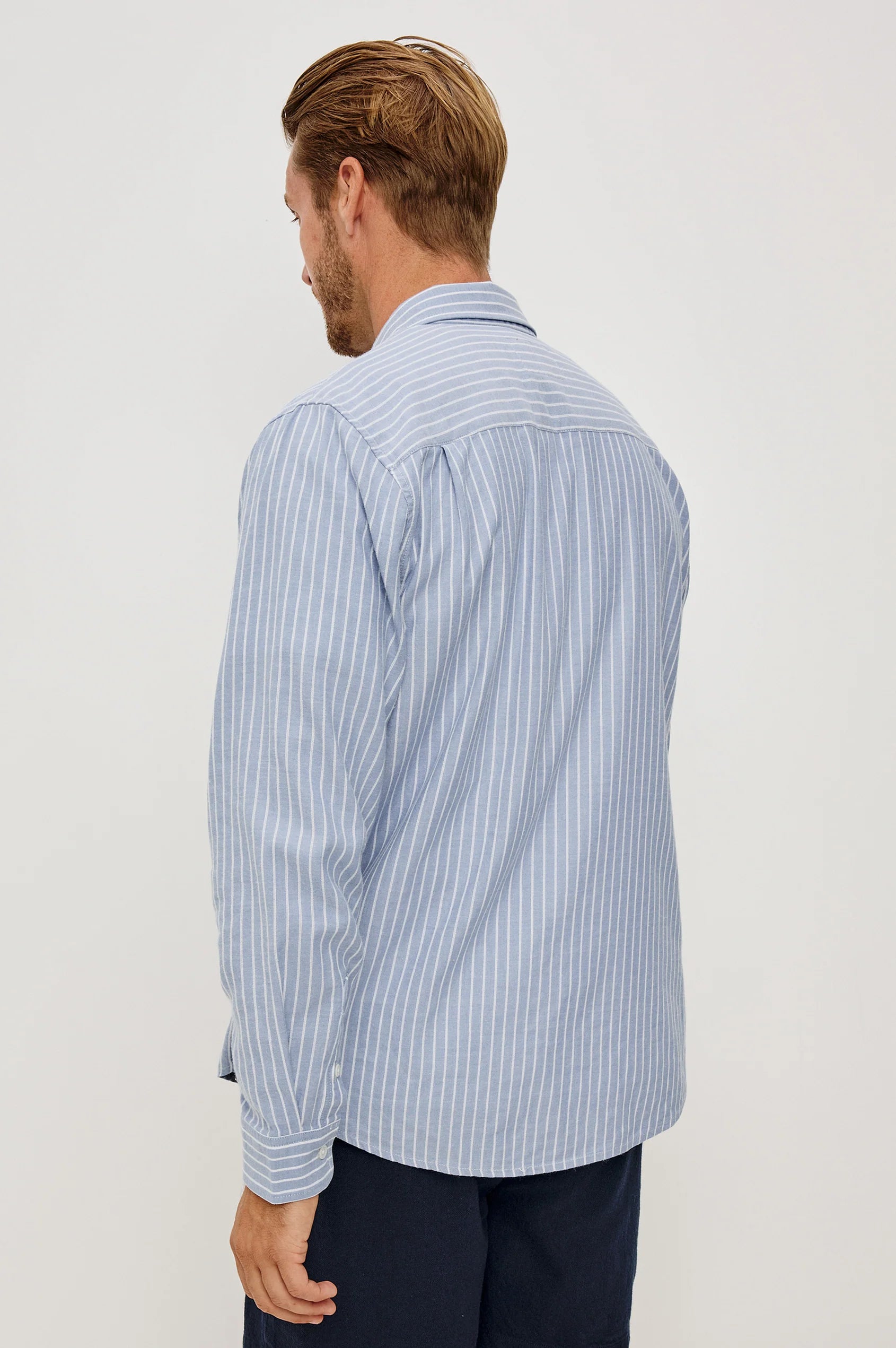 VANCE SHIRT - OXFORD WHITE STRIPE