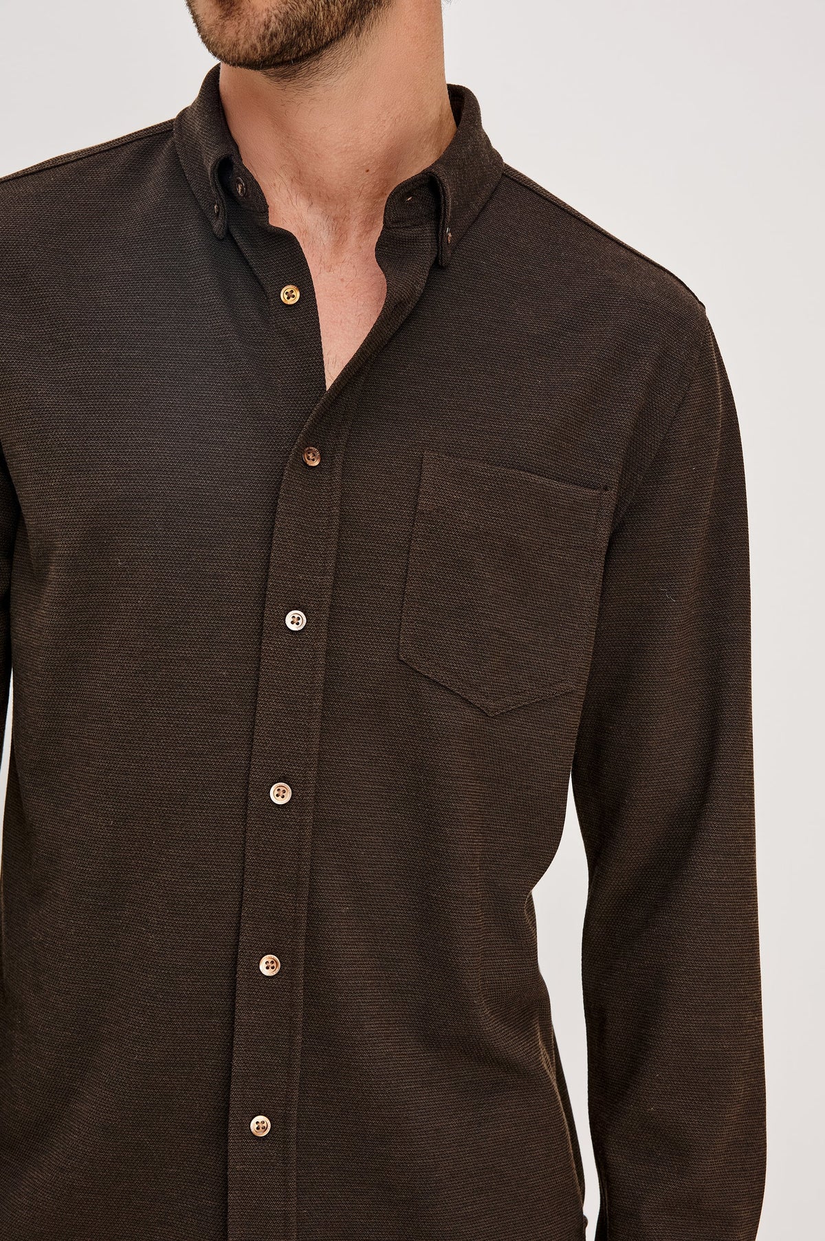 VINCENT SHIRT - ESPRESSO