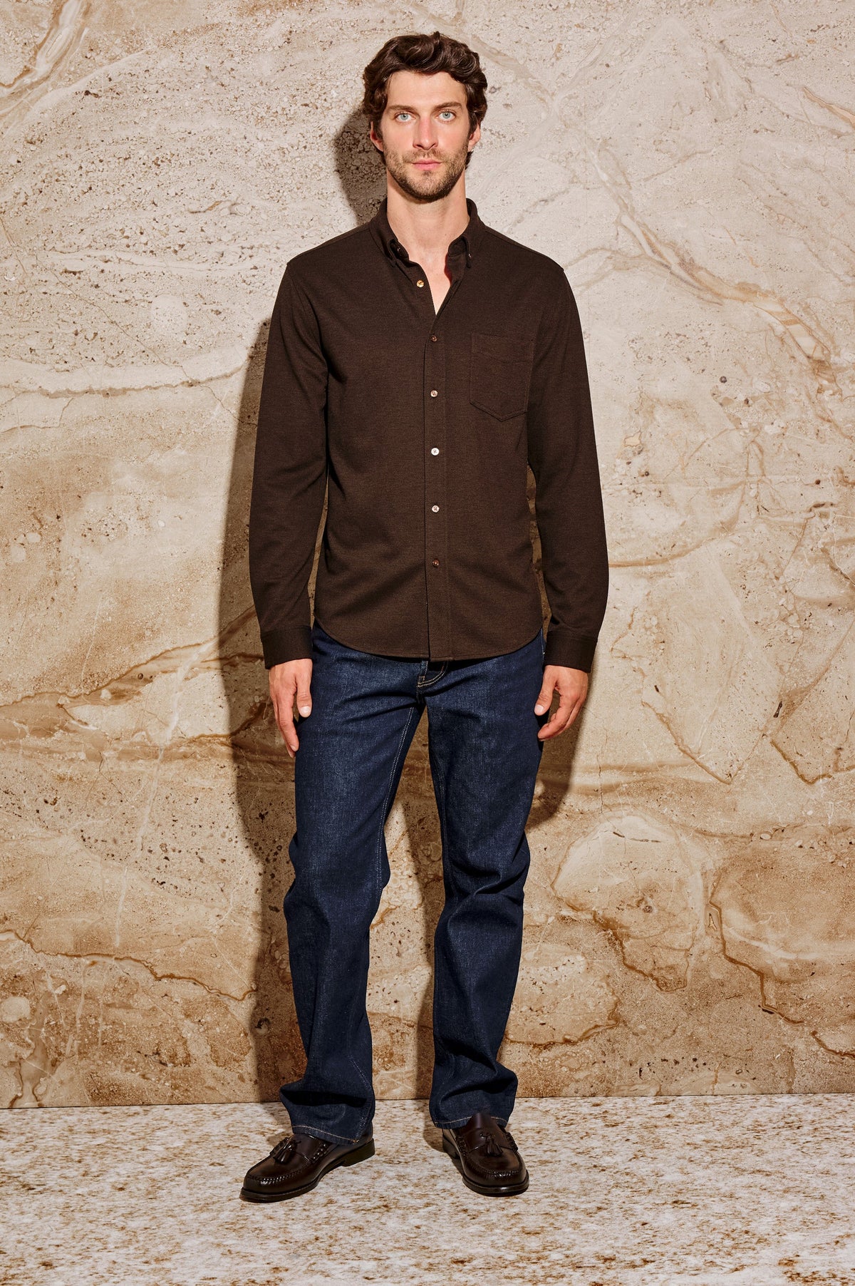 VINCENT SHIRT - ESPRESSO