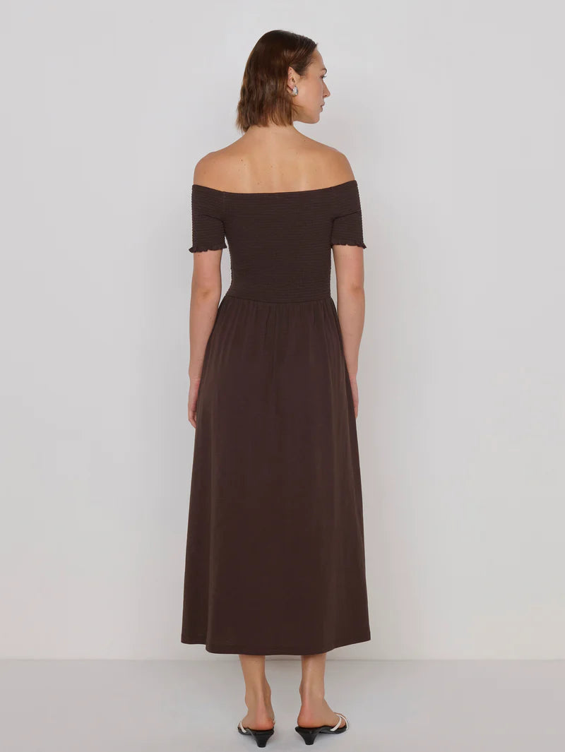 VIVIAN DRESS - COCOA