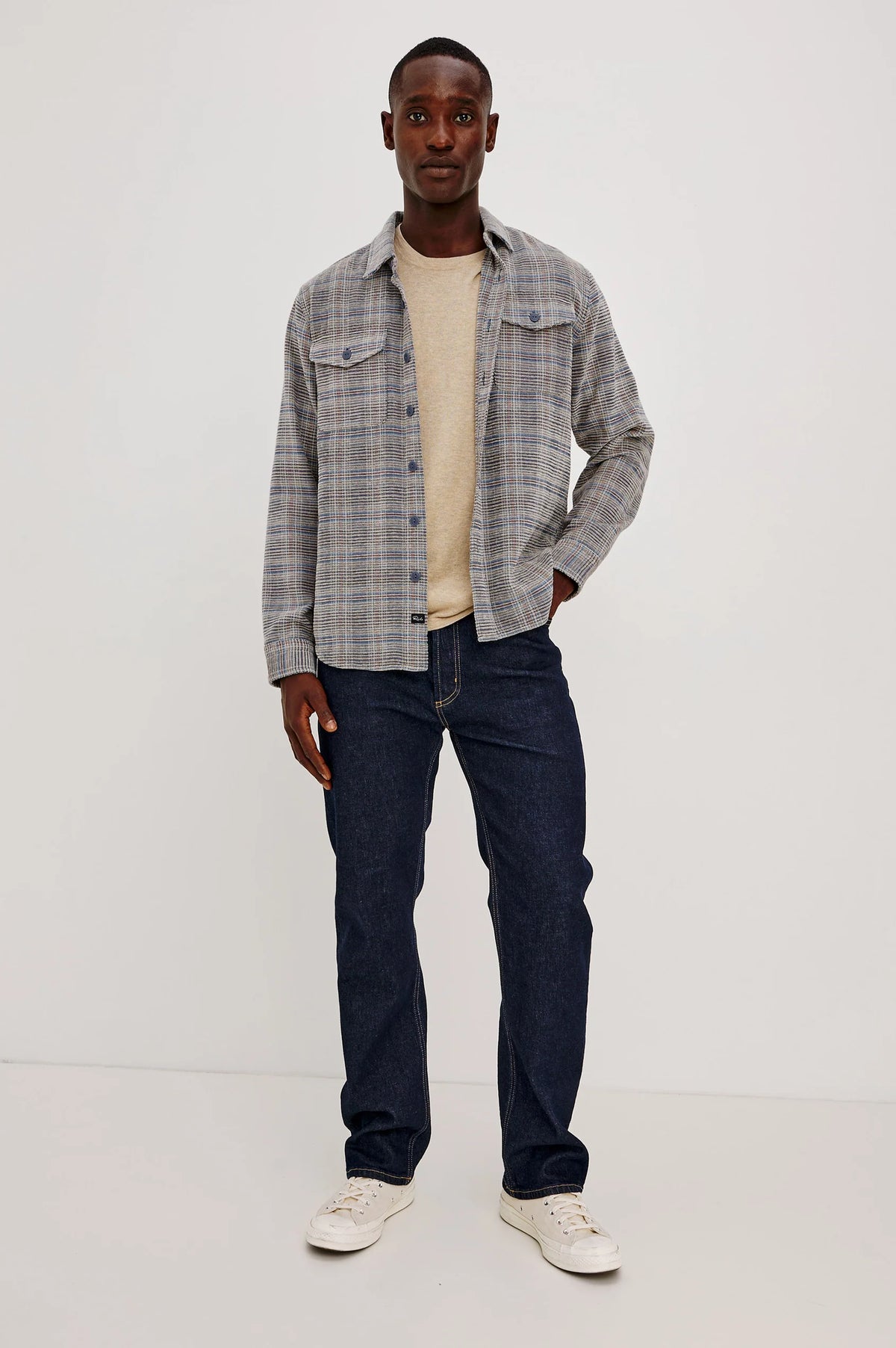 WARREN OVERSHIRT - OAT MERIDIAN CHENILLE