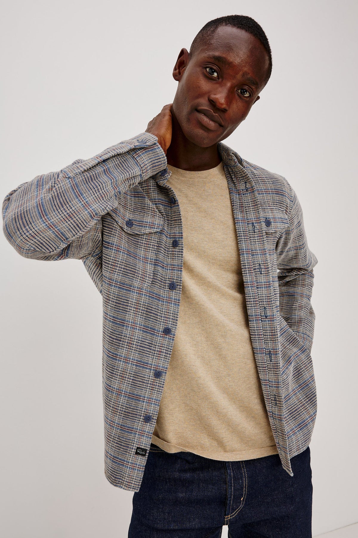 WARREN OVERSHIRT - OAT MERIDIAN CHENILLE