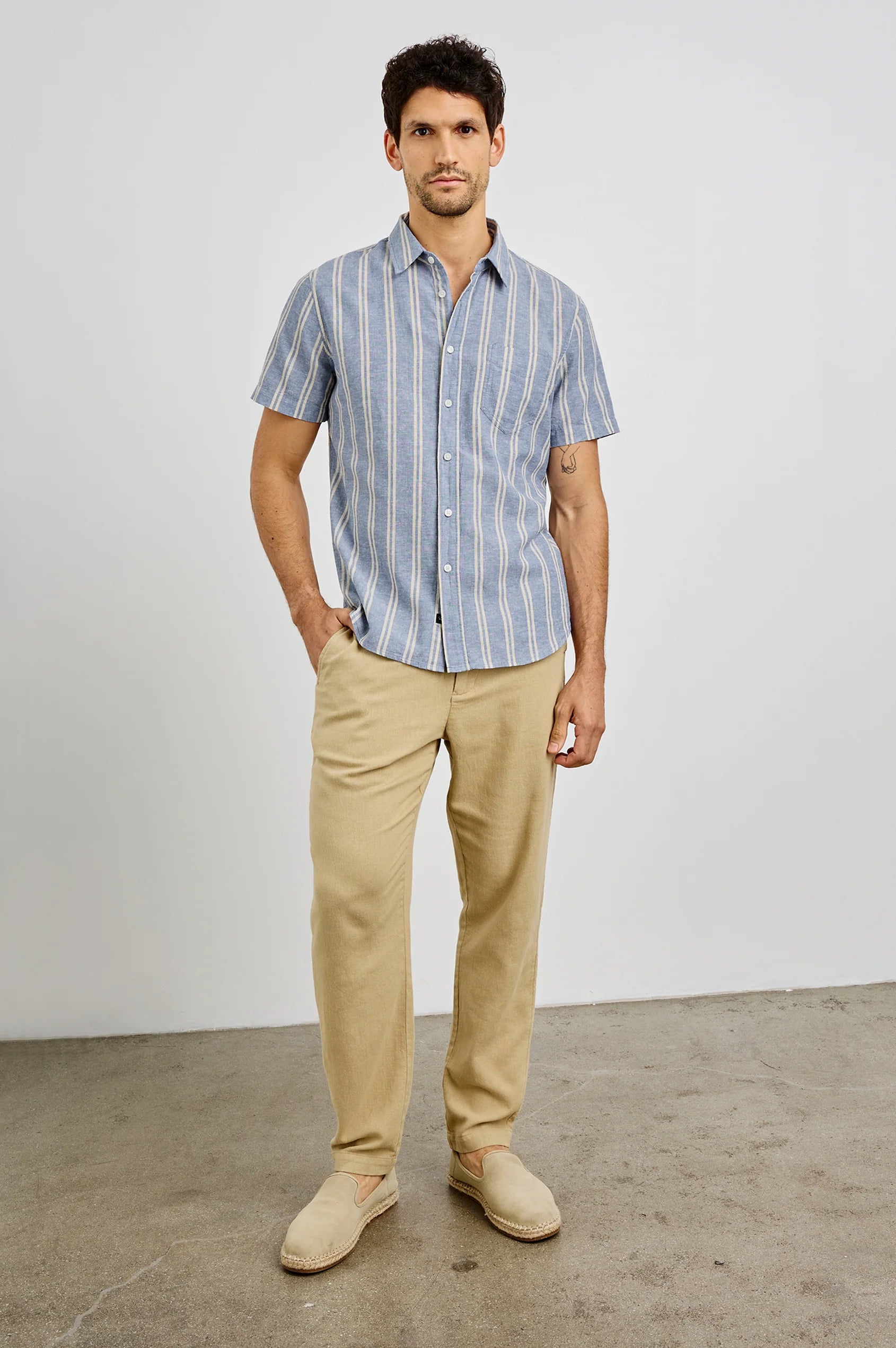 WILDER SHIRT - CHAMBRAY BUTTER