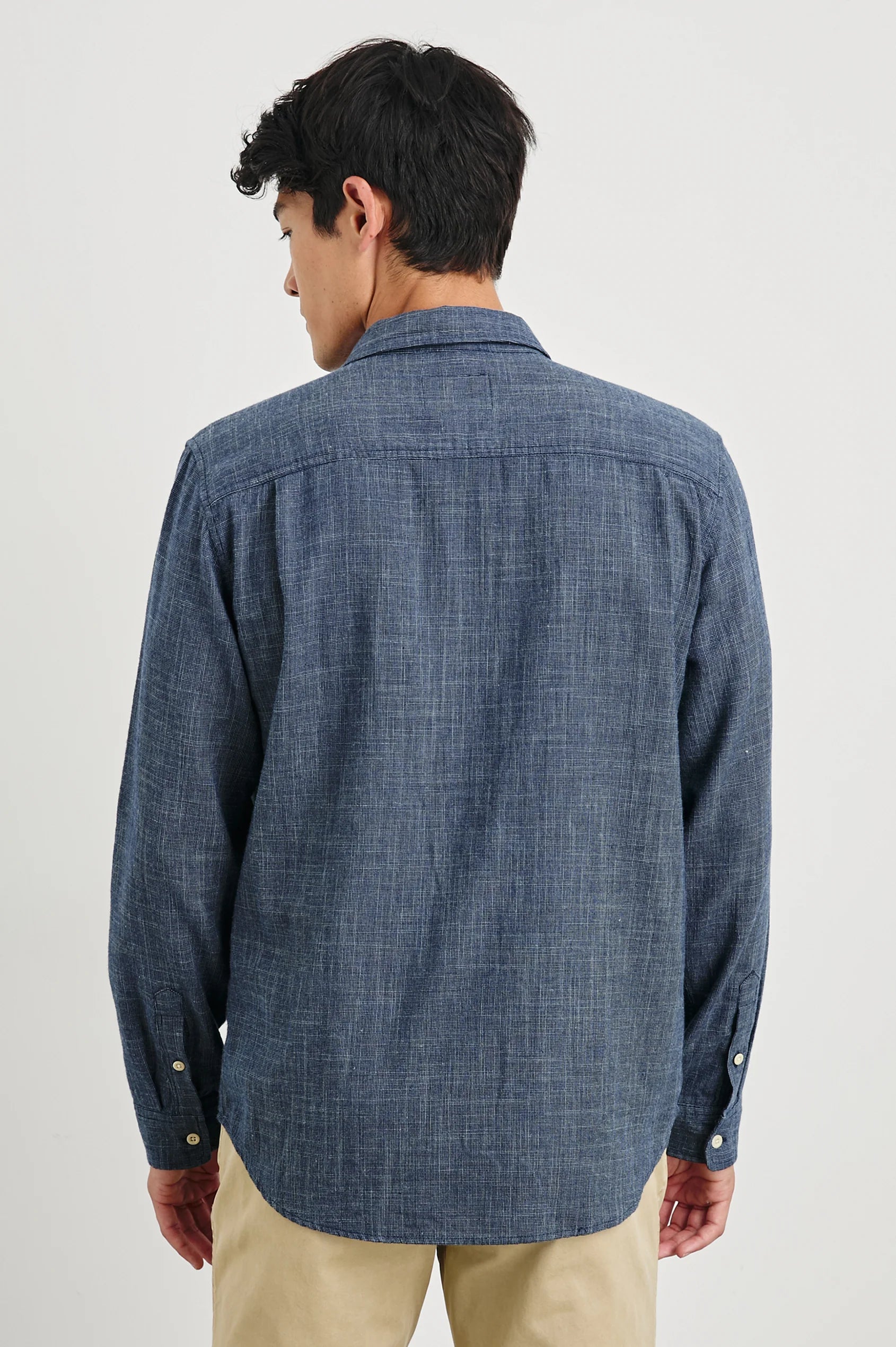 WYATT SHIRT - NAVY ETCH