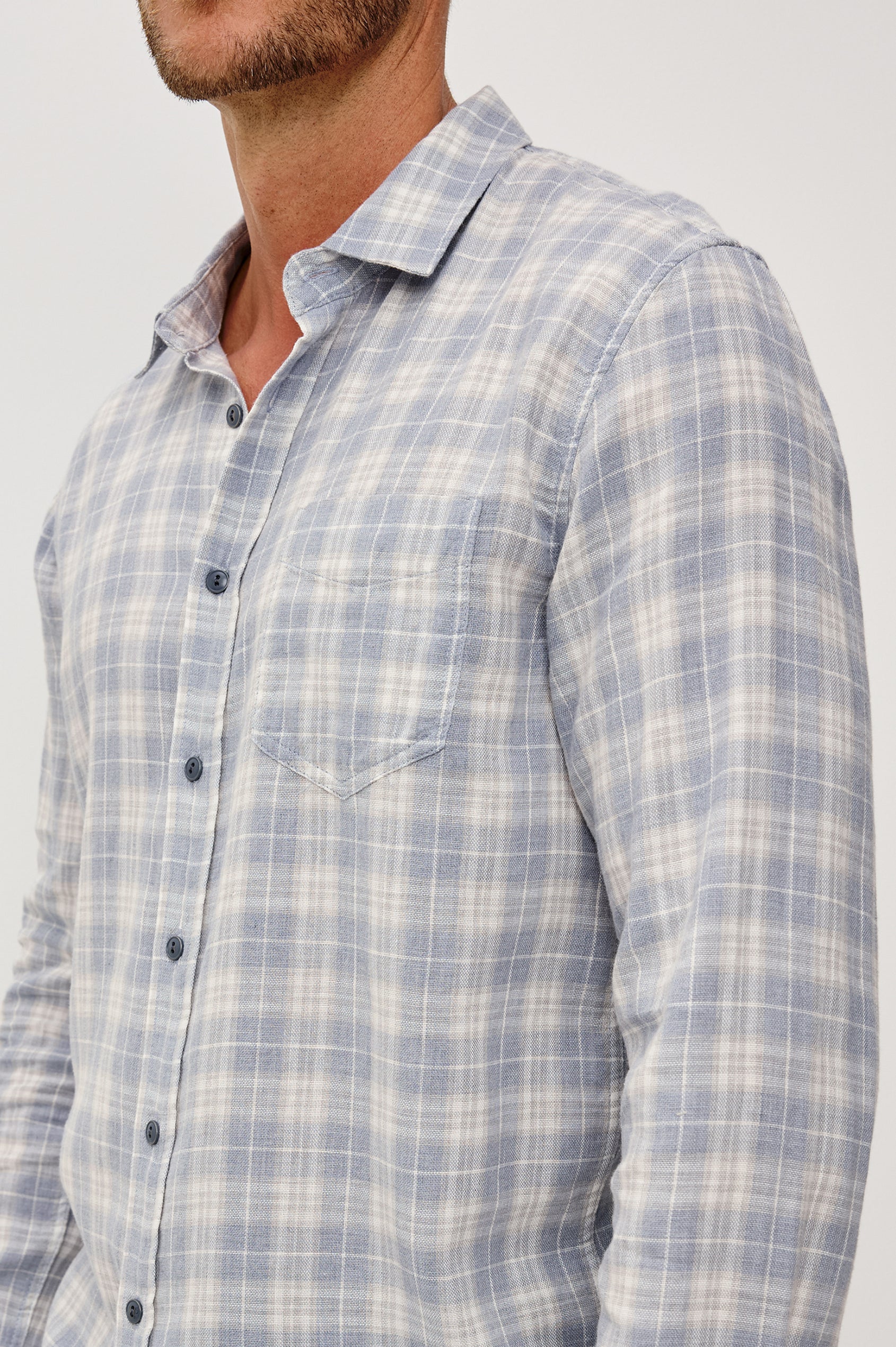 WYATT SHIRT - THATCH CLOUD CREAM