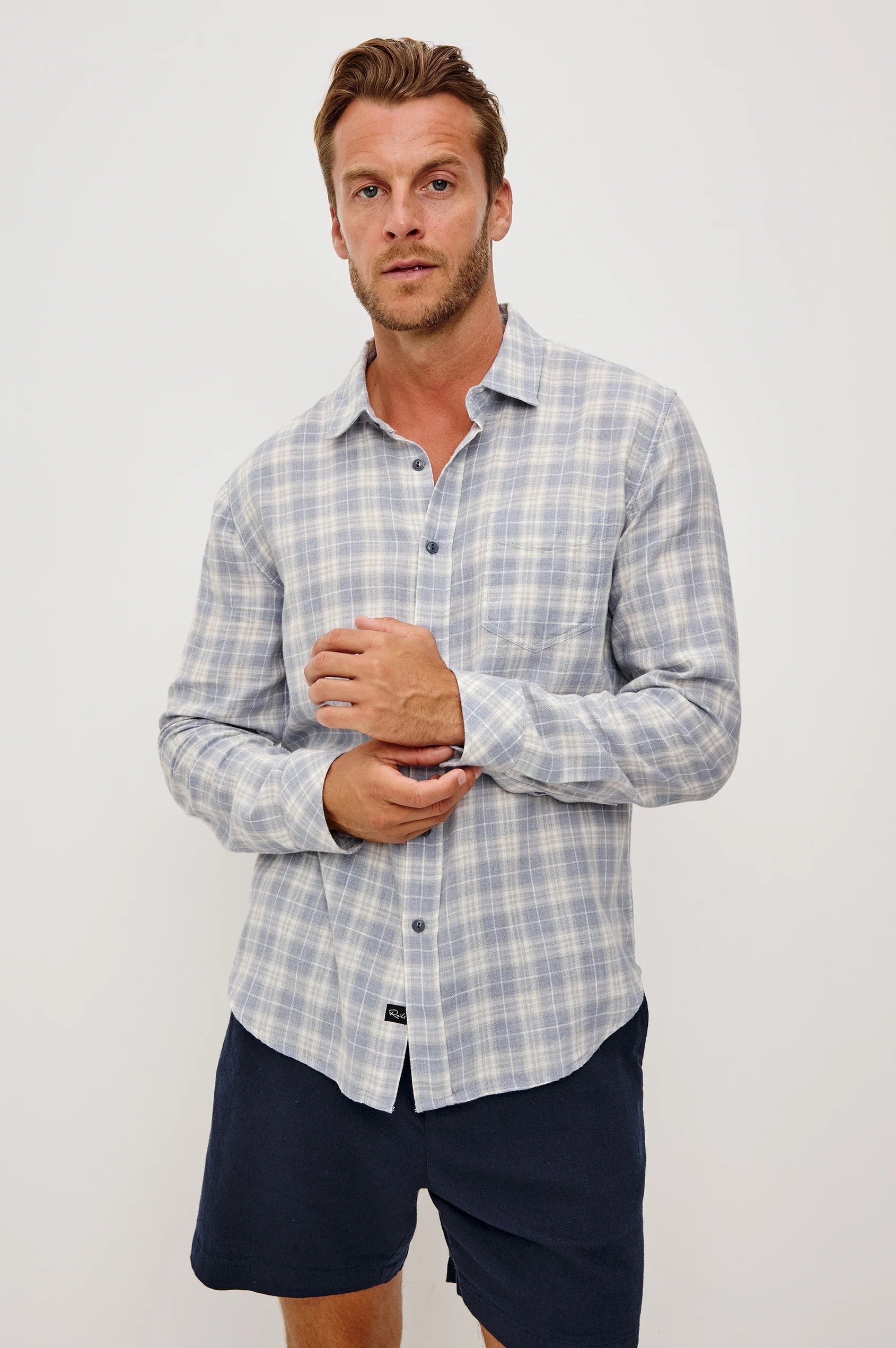 WYATT SHIRT - THATCH CLOUD CREAM