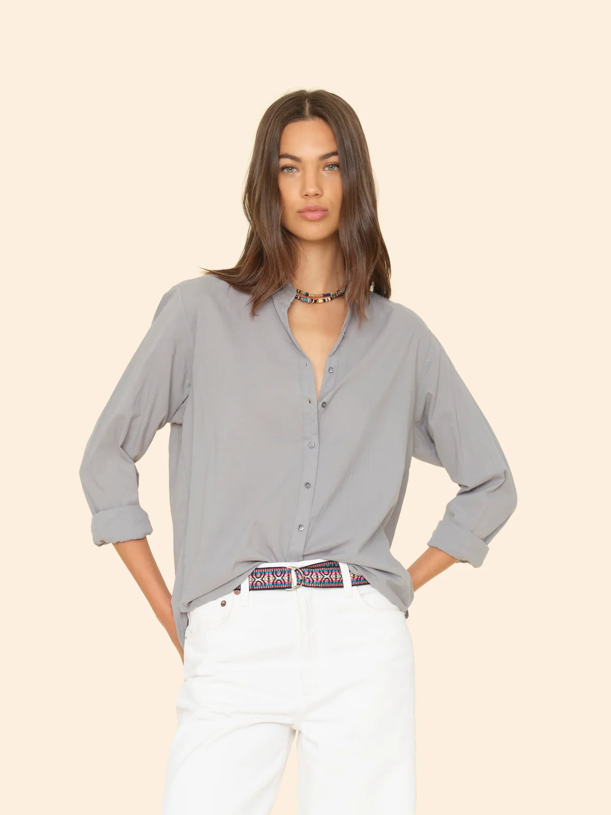 BEAU SHIRT - STONE GREY